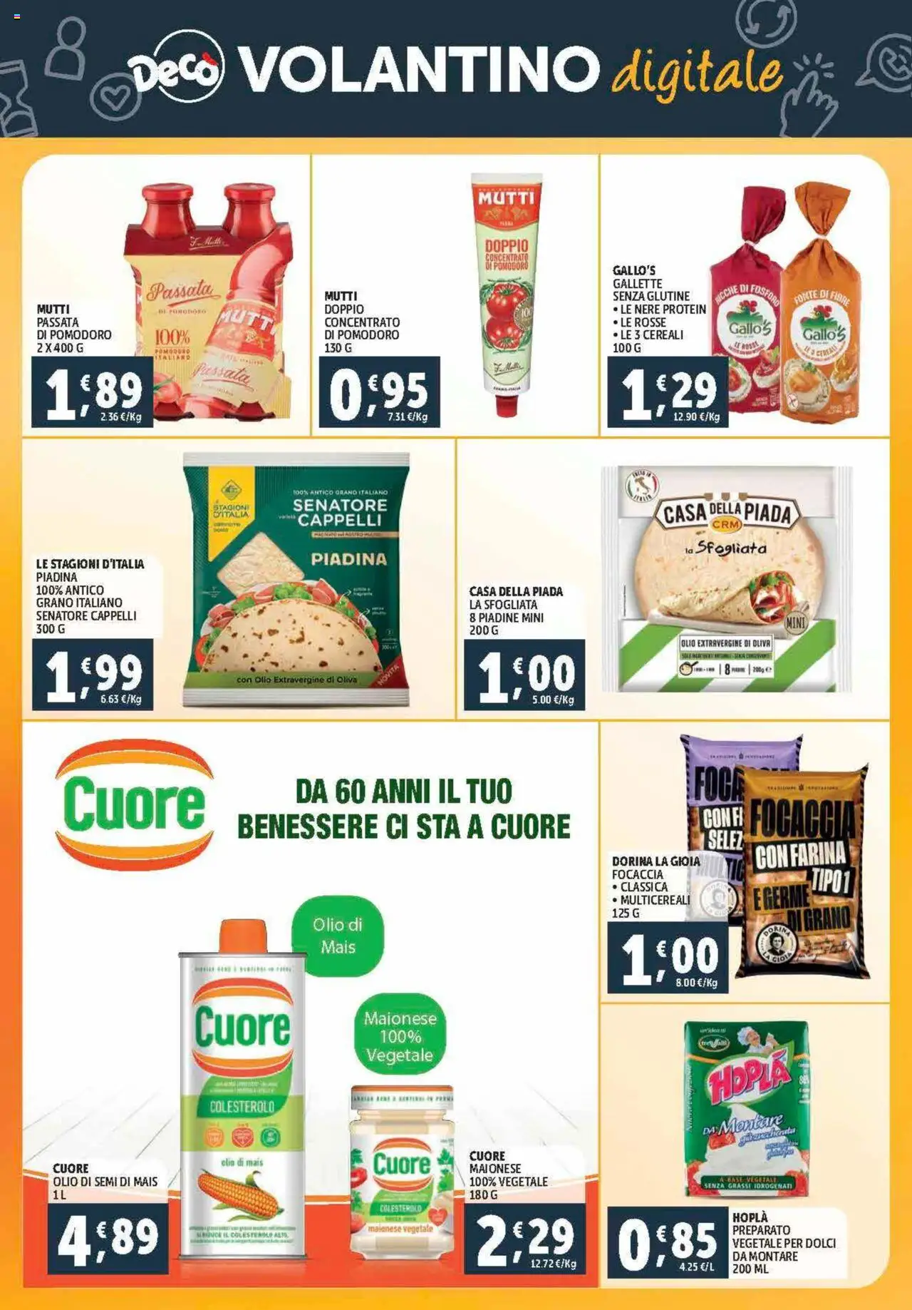 Volantino Decò del 12.09.2025 | Pagina: 28 | Prodotti: Maionese, Olio, Farina, Gallette
