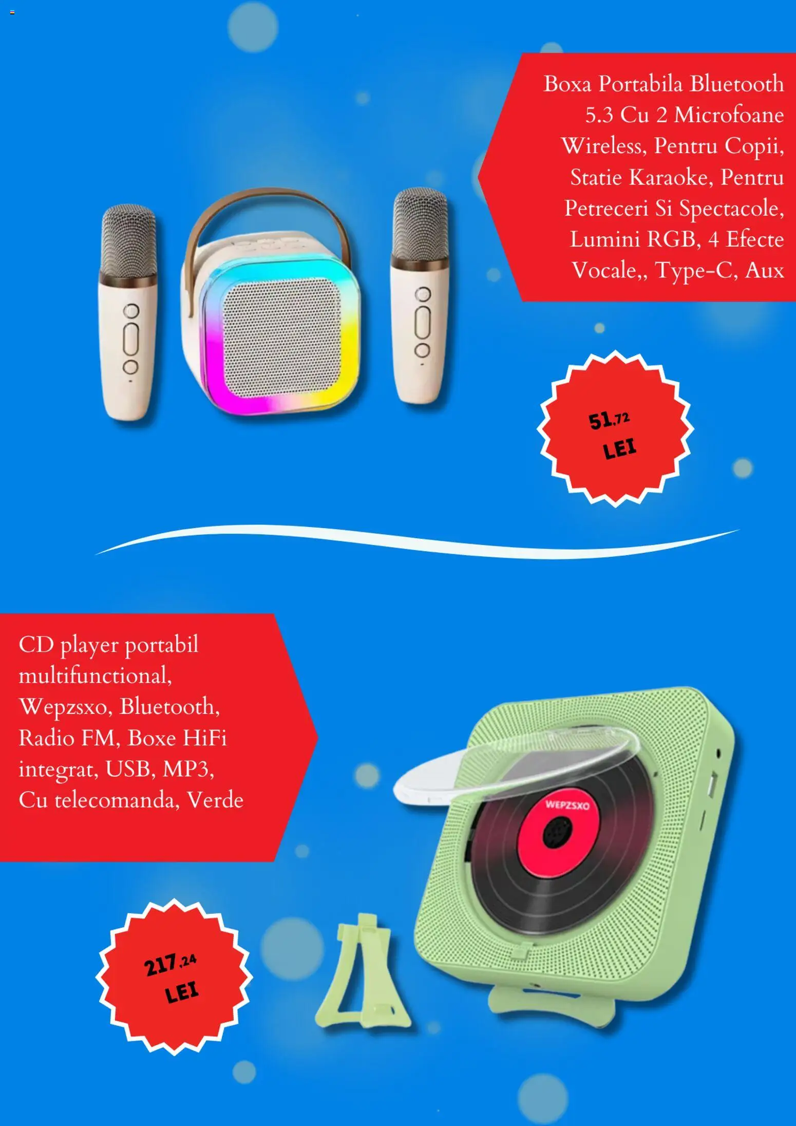 Noul catalog Emag – valabil de la 31.12.2025 | Pagină: 5 | Produse: Radio, Player, Boxă portabilă