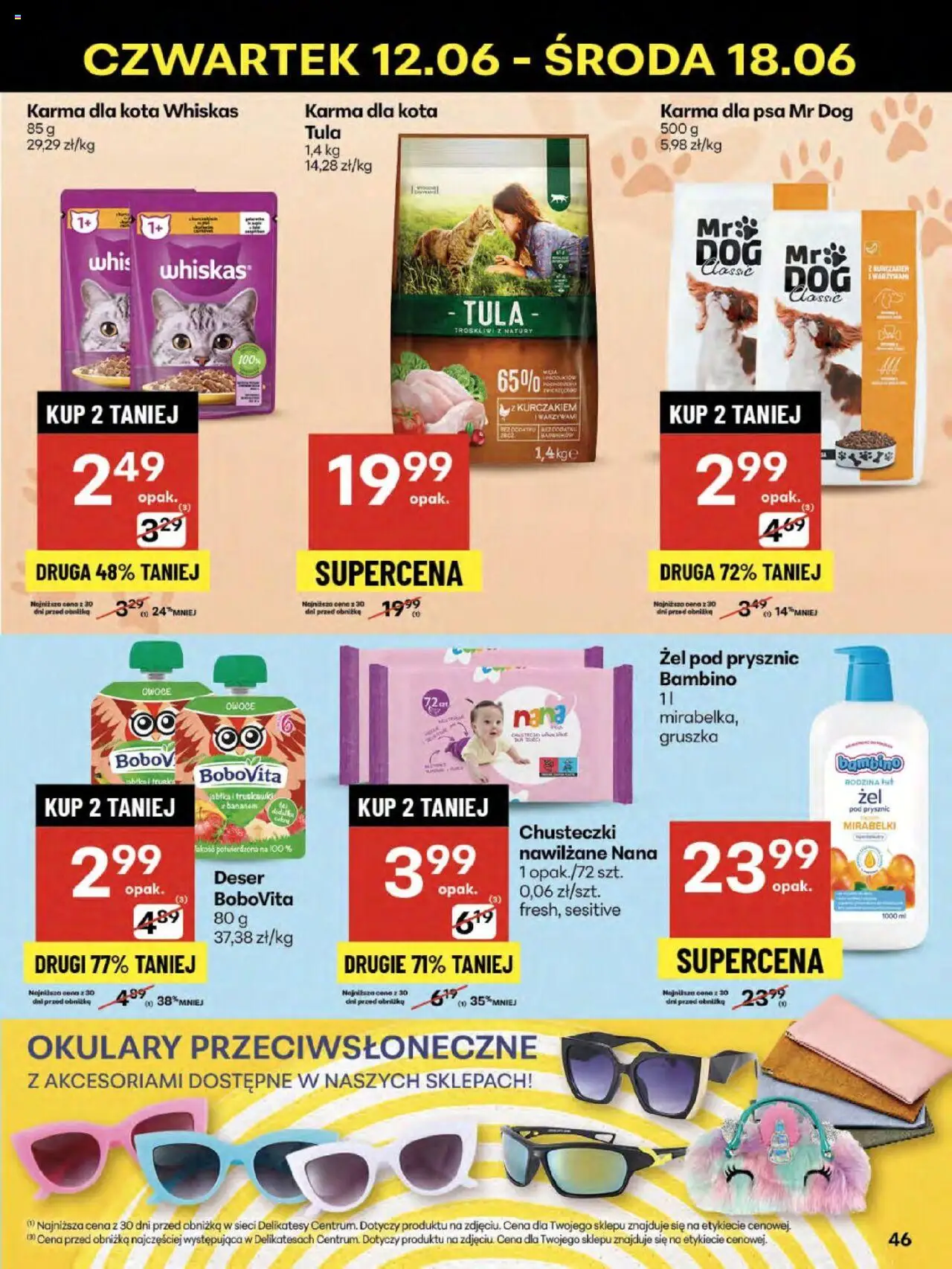 Delikatesy Centrum Gazetka - Sklepy Własne od 12.06.2025 | Strona: 46 | Produkty: Gruszka, Karma dla kota, Jabłka, Owoce
