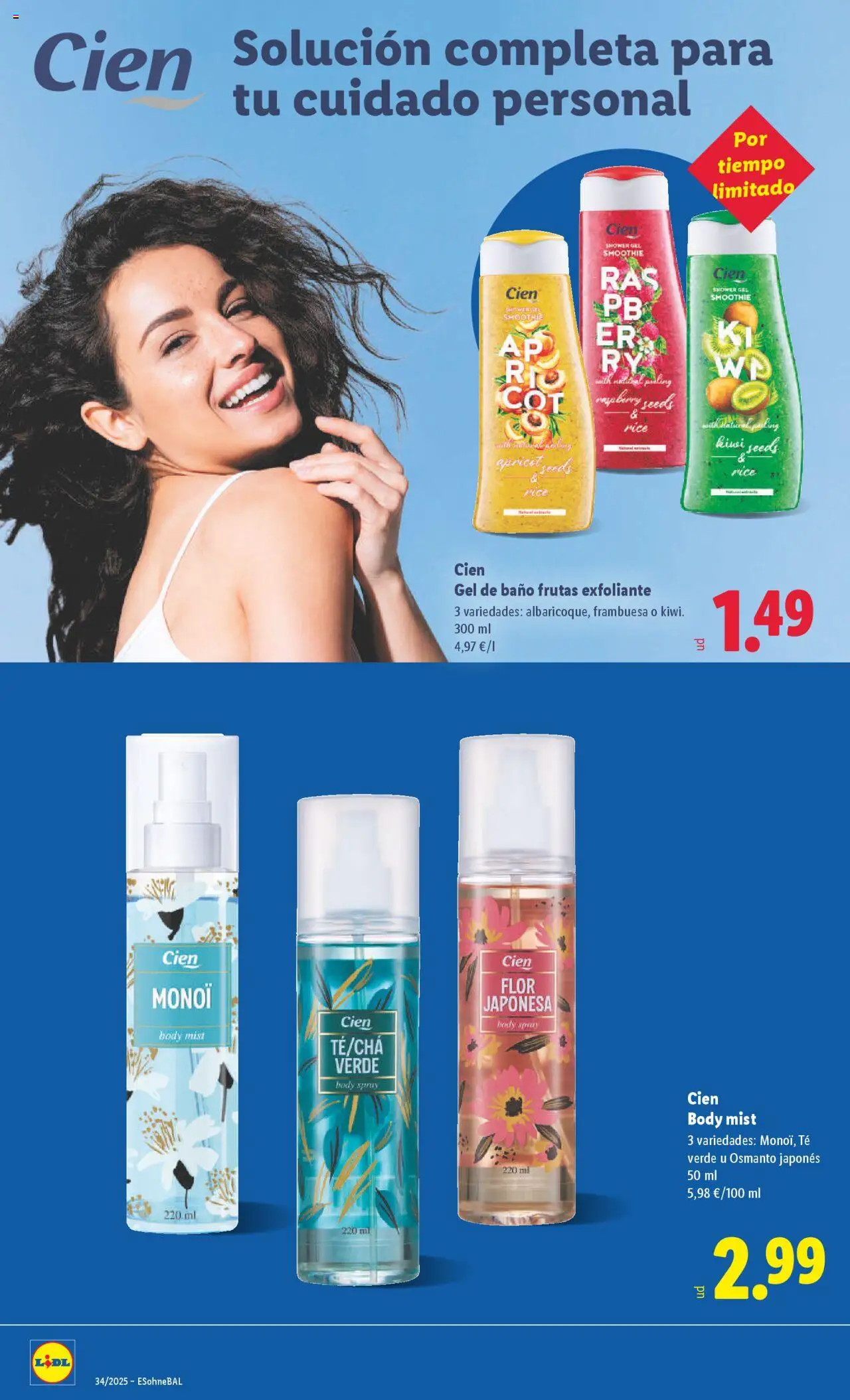 Lidl catálogo BCN │ válido desde el 18.08.2025 | Página: 20 | Productos: Té, Γαύρος, Body, Baño