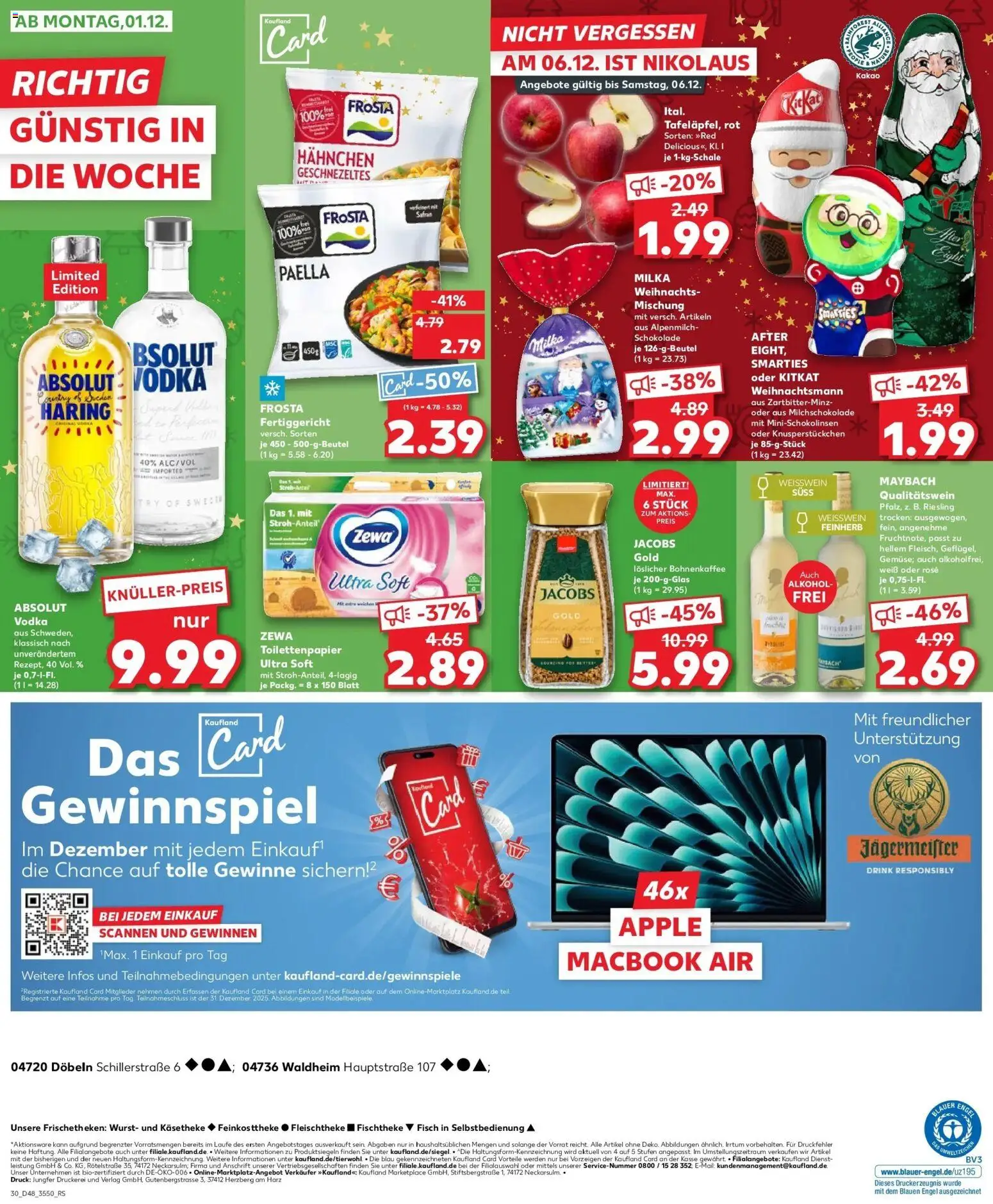 Kaufland prospekt Döbeln	 – gültig ab 27.11.2025 | Seite: 30 | Produkte: Smarties, Milka, Apple, Wurst