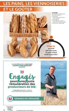 Super U - Prévisualisation de Super U - La carte Automne Hiver valide à partir de 07.10.2025 | Page: 34 | Produits: Farine, Viennoiseries, Pain, Céréales