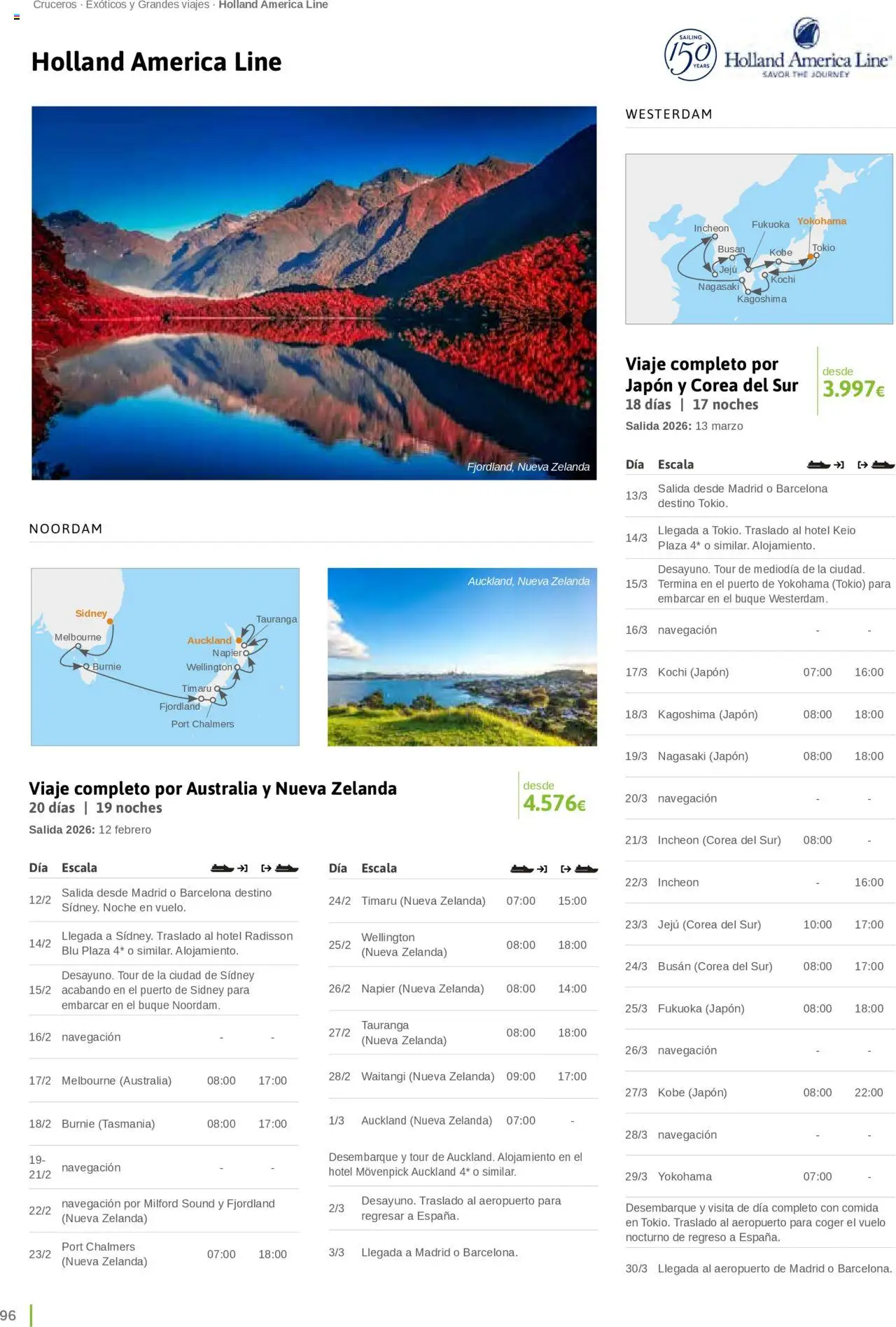 Viajes El Corte Inglés Cruceros marítimos │ válido desde el 01.01.2025 | Página: 96 | Productos: Navegación