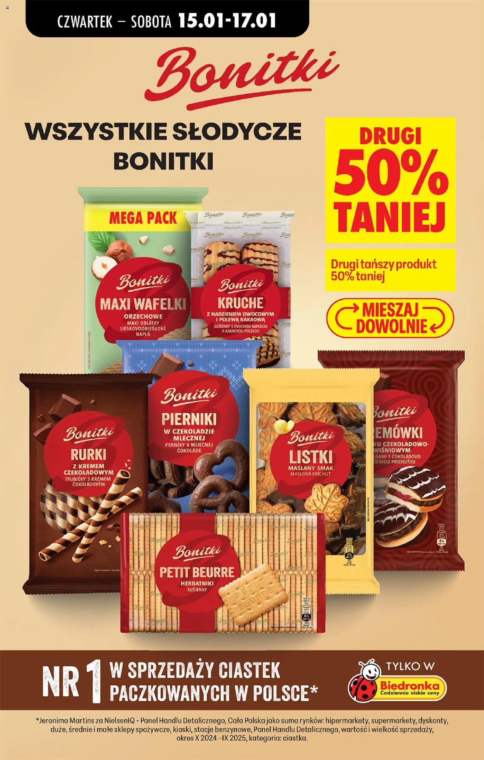 Biedronka gazetka - Oferta w tym tygodniu od 15.01.2026 | Strona: 59 | Produkty: Słodycze, Pierniki, Herbatniki, Wafelki