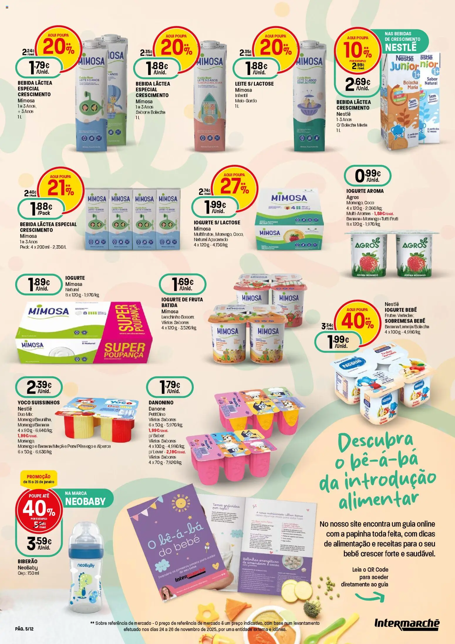 Intermarché - Bebé Super │ válido de 15.01.2026 | Página: 5 | Produtos: Biberão, Iogurte, Nestlé, Bebida