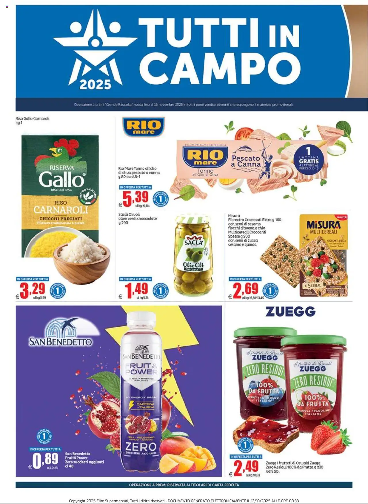 Volantino Elite Supermercati del 13.10.2025 | Pagina: 4 | Prodotti: Riso, Fiocchi, Mango, Tonno