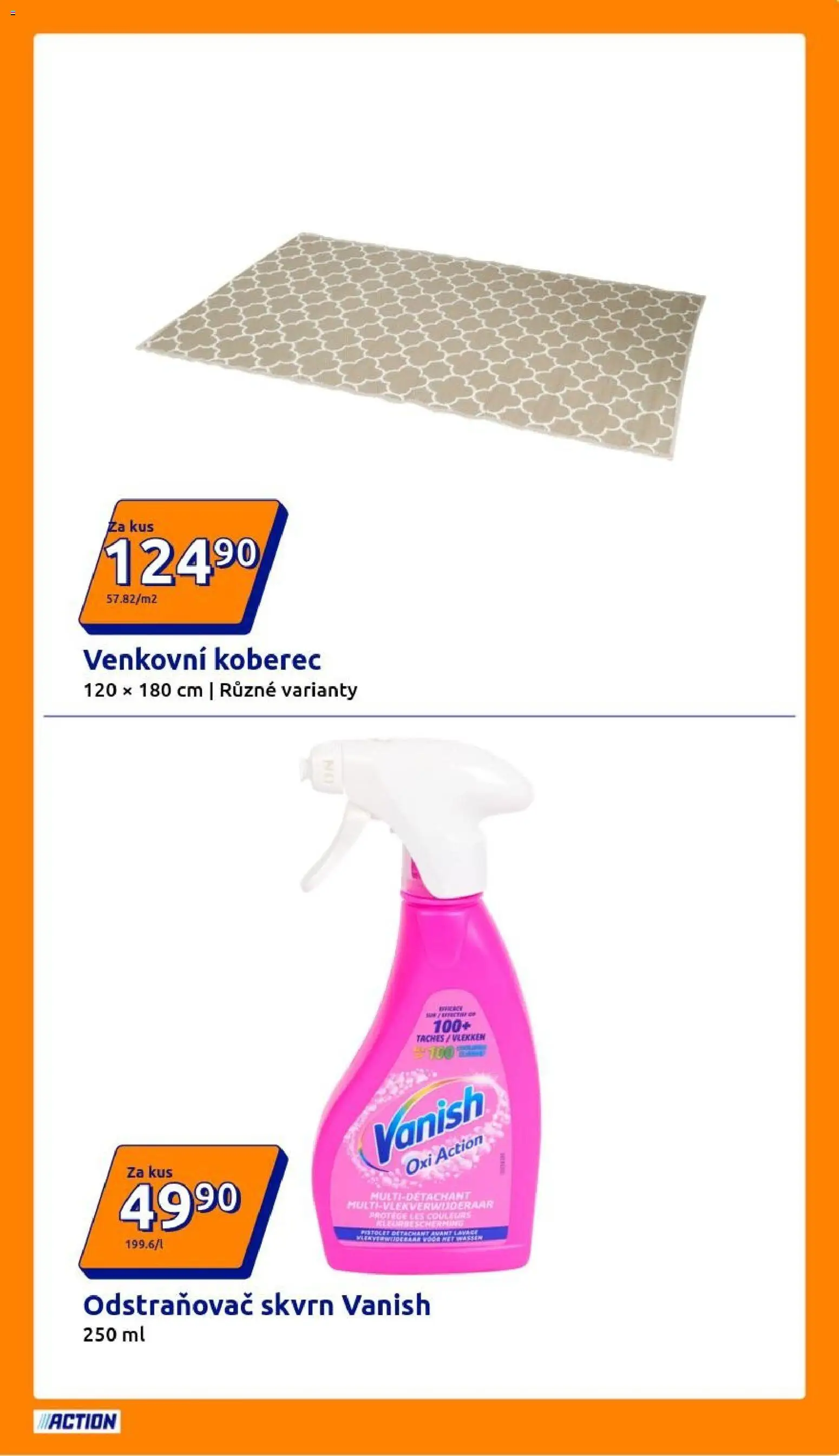 Action leták od 01.04.2026 | Strana: 13 | Produkty: Venkovní koberec, Koberec, Vanish