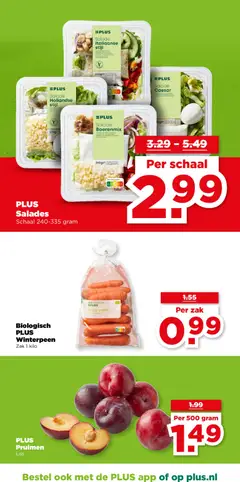 PLUS Pruimen, Los - Voorbeeld van een folder van Plus, geldig van 11.03.2026 | Pagina: 9 | Producten: Schaal, Salade, Salades, Zak