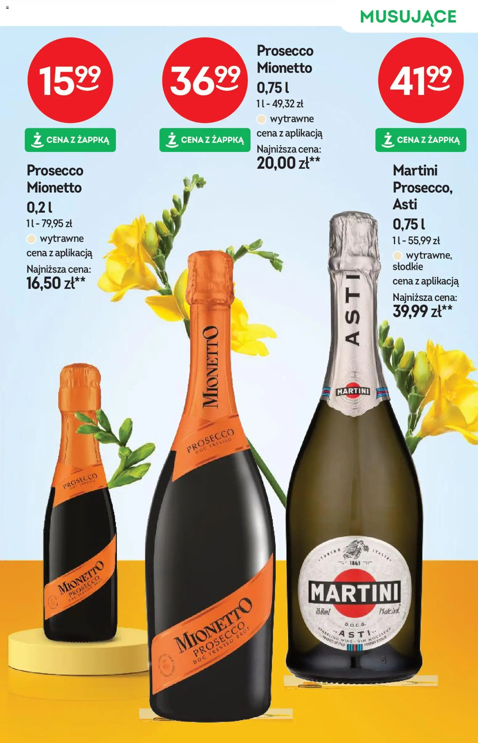 Żabka gazetka - Katalog win od 15.04.2026 | Strona: 11 | Produkty: Martini, Martini prosecco, Mionetto prosecco, Prosecco