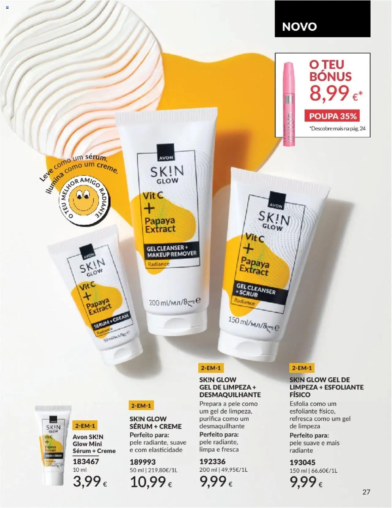 Catálogo Avon Campanha 8 │ válido de 01.08.2025 | Página: 27 | Produtos: Sérum, Creme, Gel de limpeza