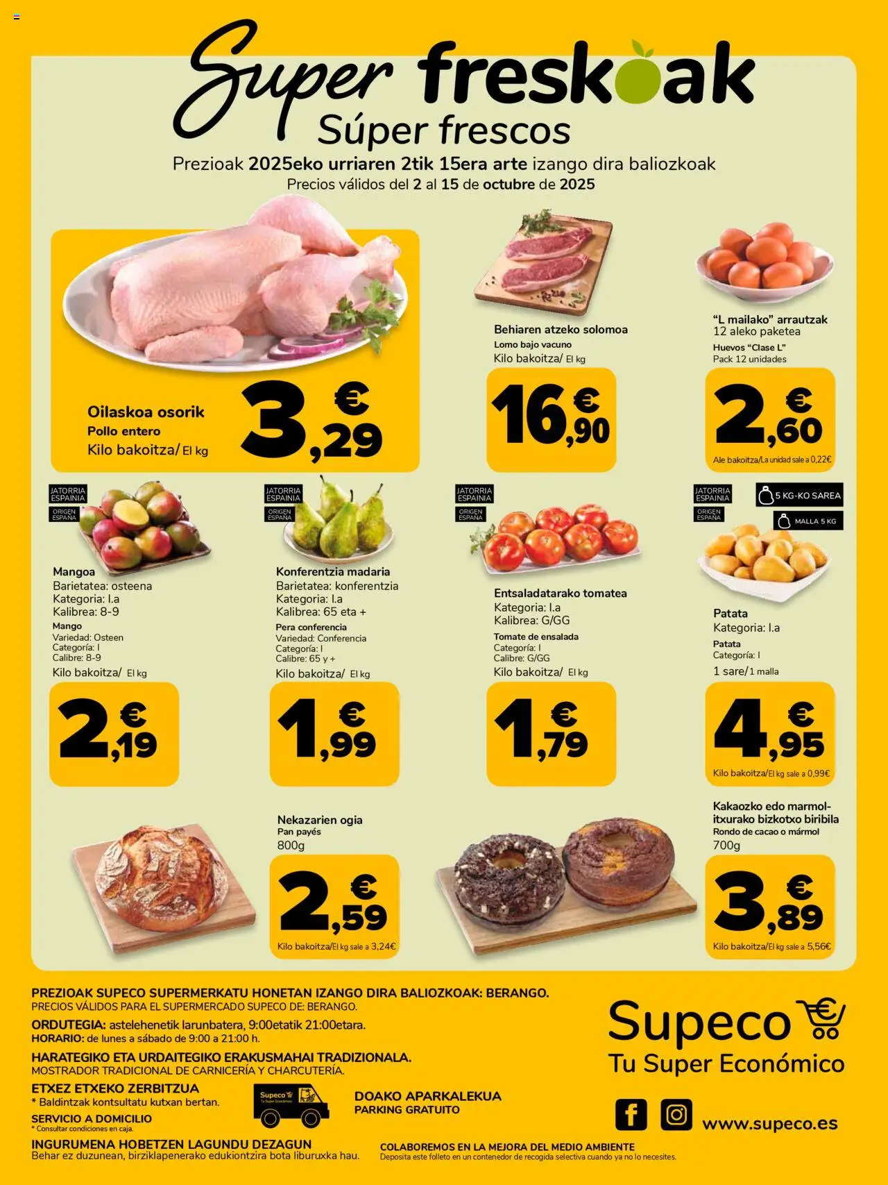 Supeco - Supeco, tu super económico │ válido desde el 02.10.2025 | Página: 8 | Productos: Huevos, Ensalada, Ρούτερ, Φρυγανιές σικάλεως