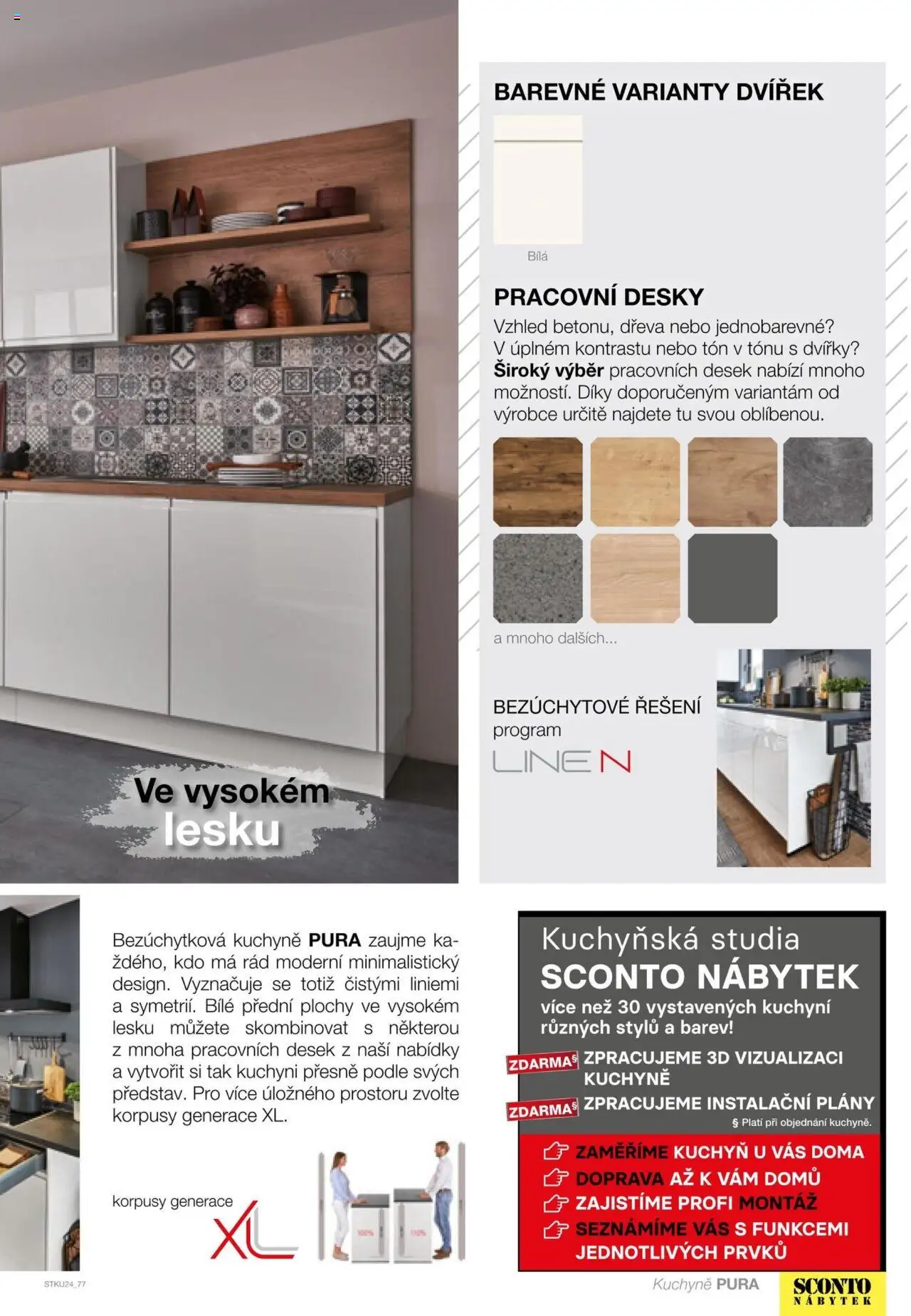 Sconto nábytek katalog - Kuchyně od 01.01.2025 | Strana: 77 | Produkty: Nábytek, Desky, Kuchyně