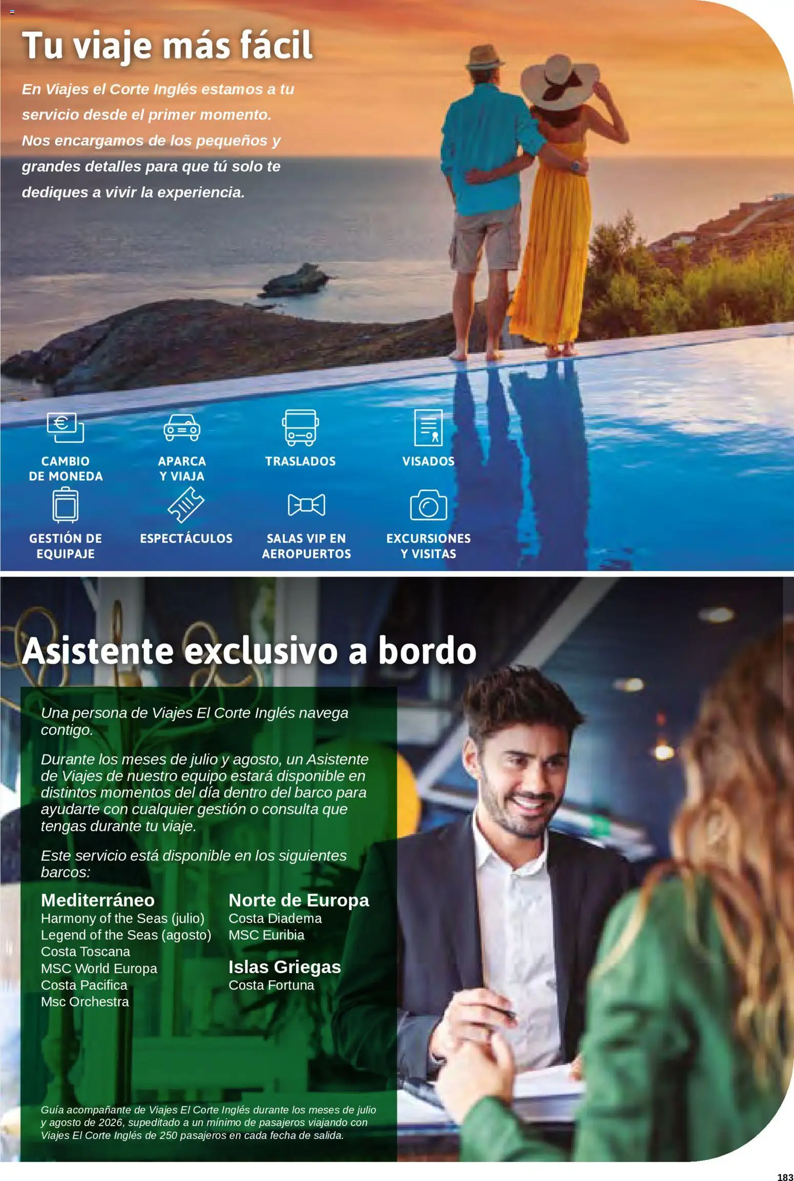 Viajes El Corte Inglés Cruceros marítimos │ válido desde el 01.01.2026 | Página: 184 | Productos: Té