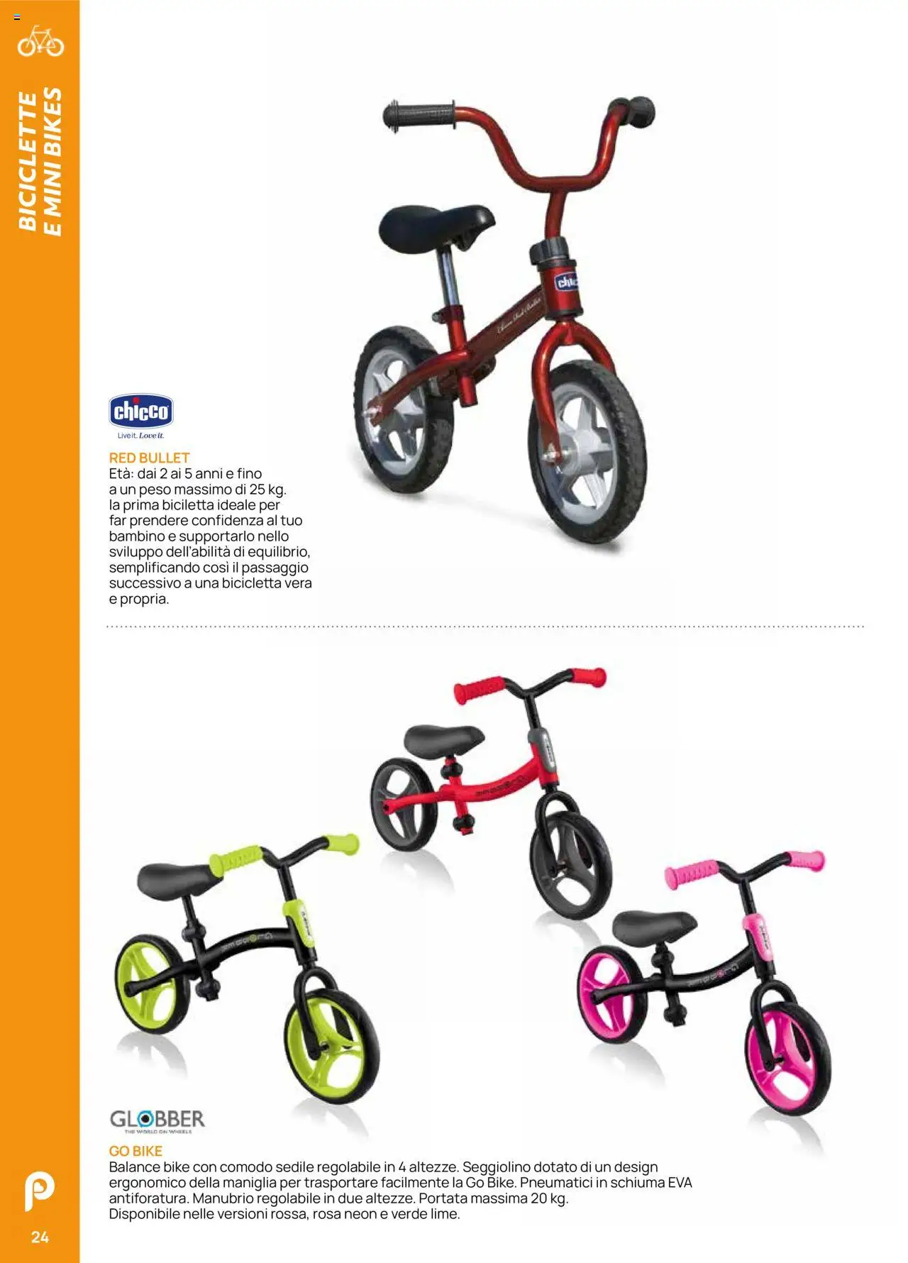 Volantino Prenatal del 04.04.2025 | Pagina: 24 | Prodotti: Bicicletta, The, Seggiolino