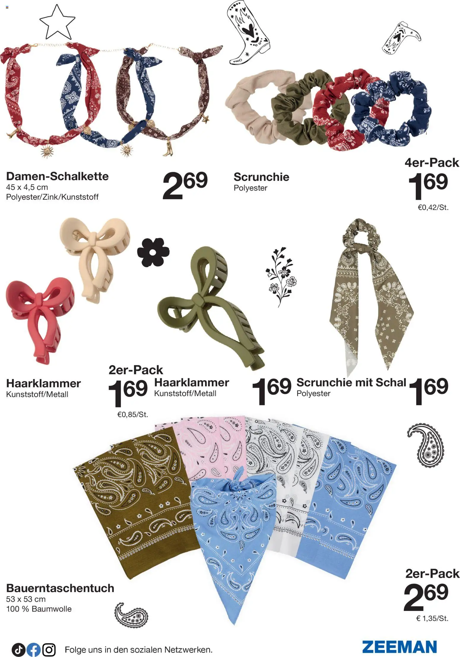 Zeeman Prospekt 	 – gültig ab 24.01.2026 | Seite: 3 | Produkte: Schal