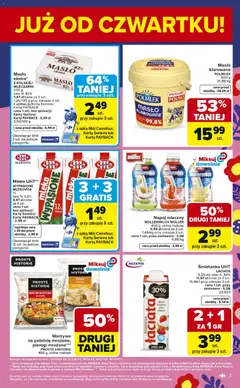 Pogląd oferty "Carrefour gazetka - Weekend okazji" - ważna od 19.03.2026 | Strona: 3 | Produkty: Karta, Patelnie, Mleko, Masło
