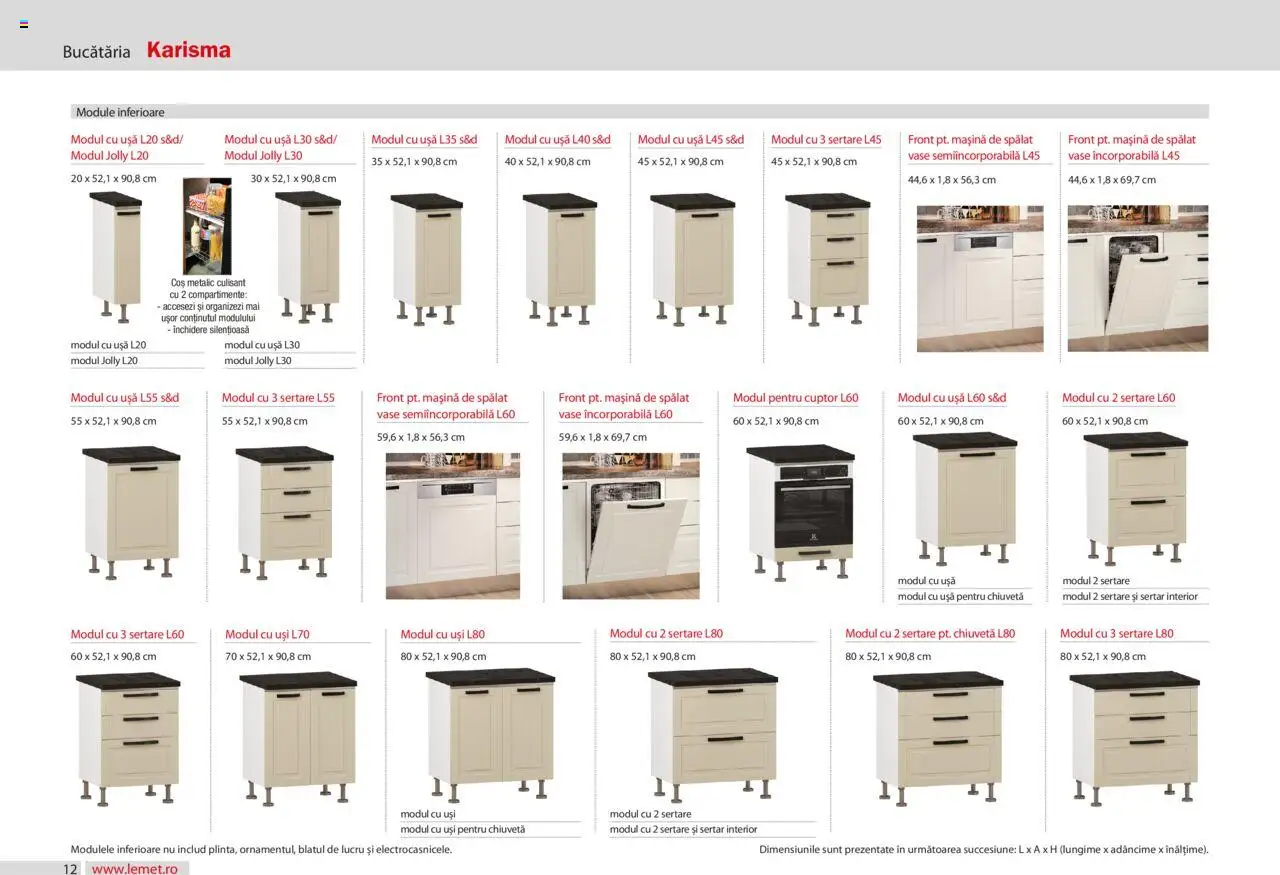 Noul catalog Lem’s – valabil de la 17.11.2023 | Pagină: 12 | Produse: Mașină De Spălat, Coș, Chiuvetă, Ușă