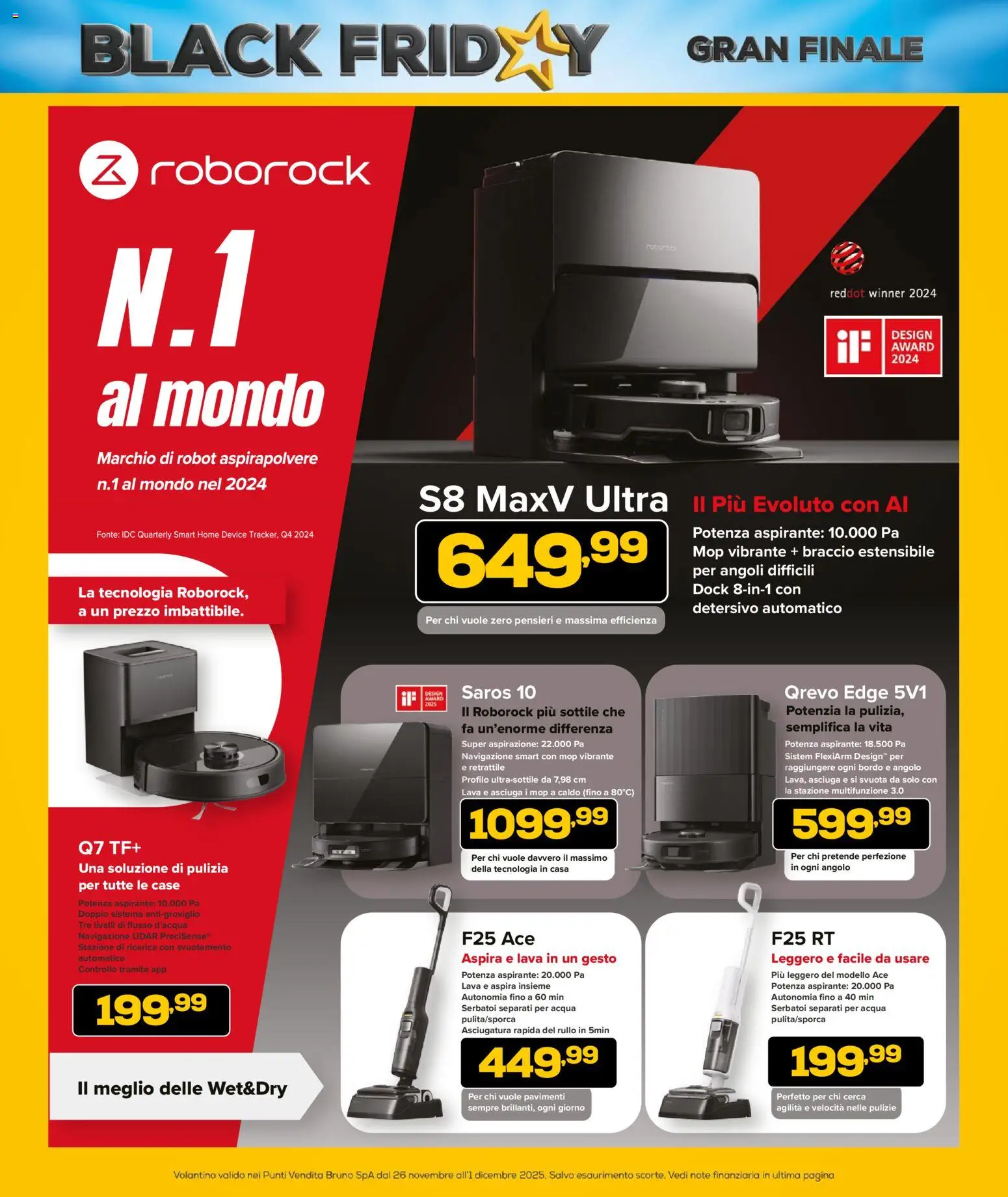 Volantino Euronics del 26.11.2025 | Pagina: 18 | Prodotti: Robot aspirapolvere, Aspirapolvere, Robot, Navigazione