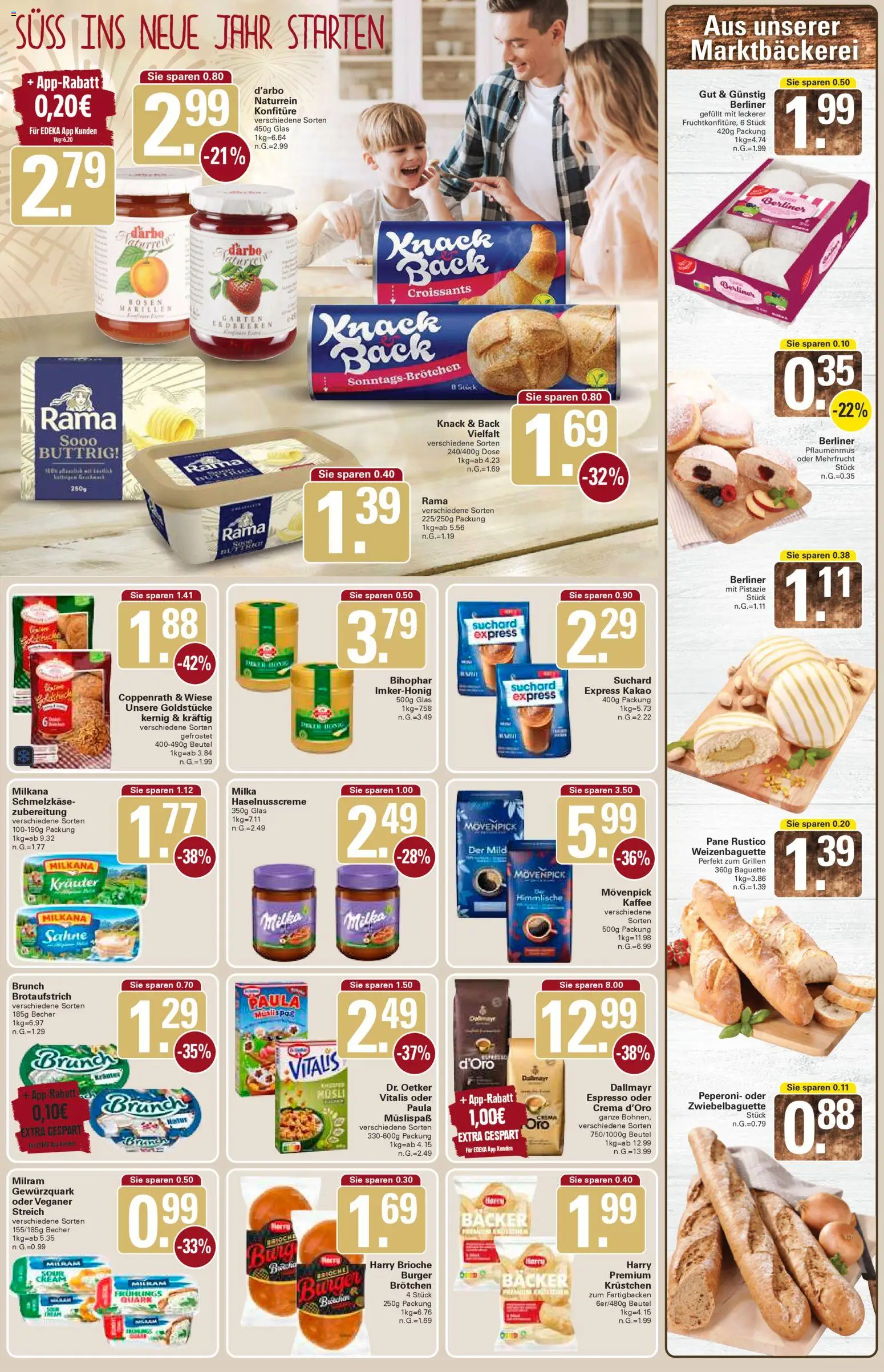 WEZ Prospekt – gültig ab 22.12.2025 | Seite: 9 | Produkte: Kaffee, Baguette, Movenpick kaffee, Erdbeeren