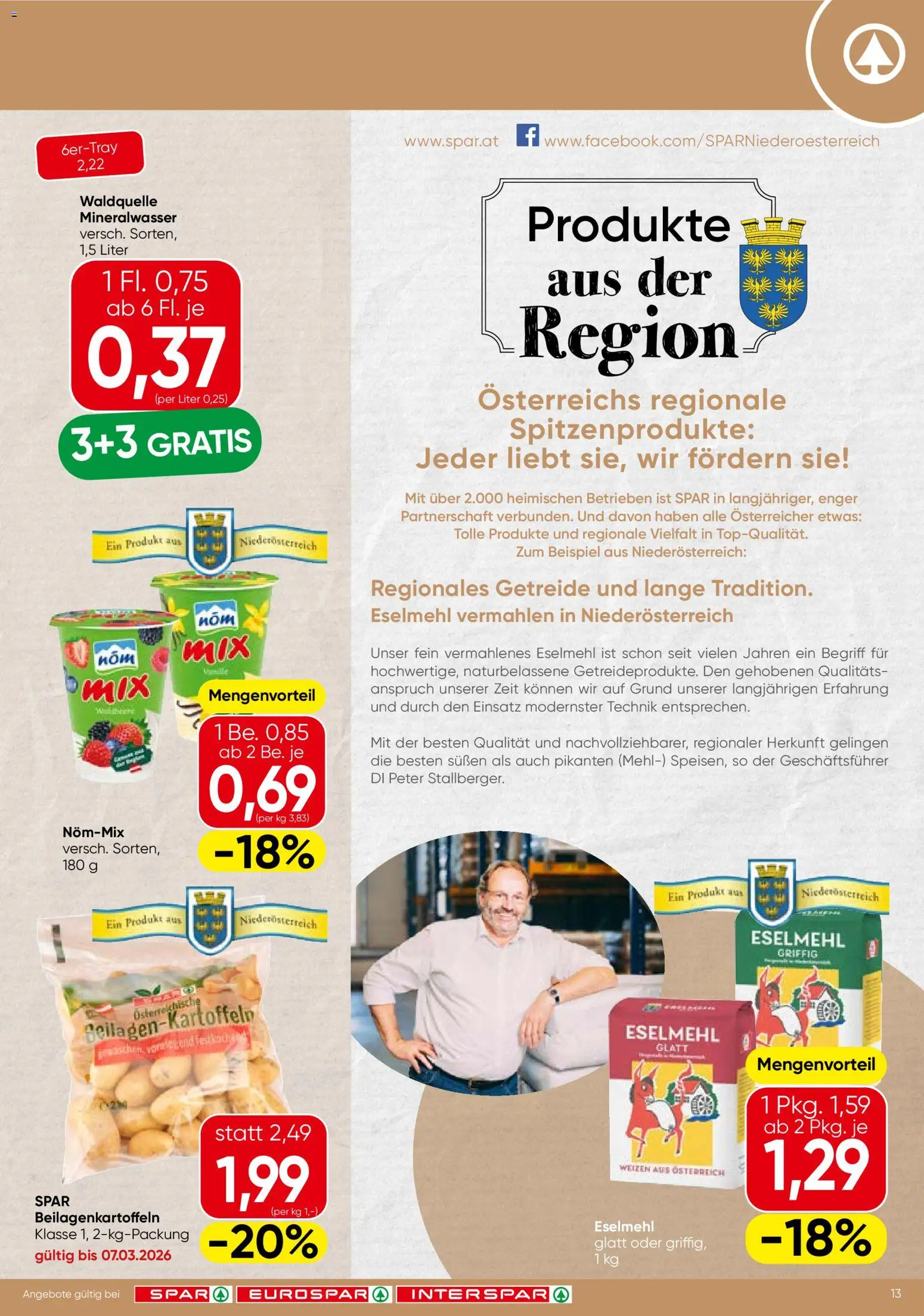 Spar Flugblatt - Niederösterreich gültig ab 05.03.2026 | Seite: 13 | Produkte: Getreide