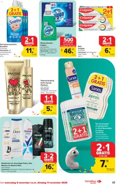 Carrefour market folder week 45 - Voorbeeld van een folder van Carrefour market, geldig van 05.11.2025 | Pagina: 17 | Producten: Shampoo, Douchegel, Deodorant, Antitranspirant