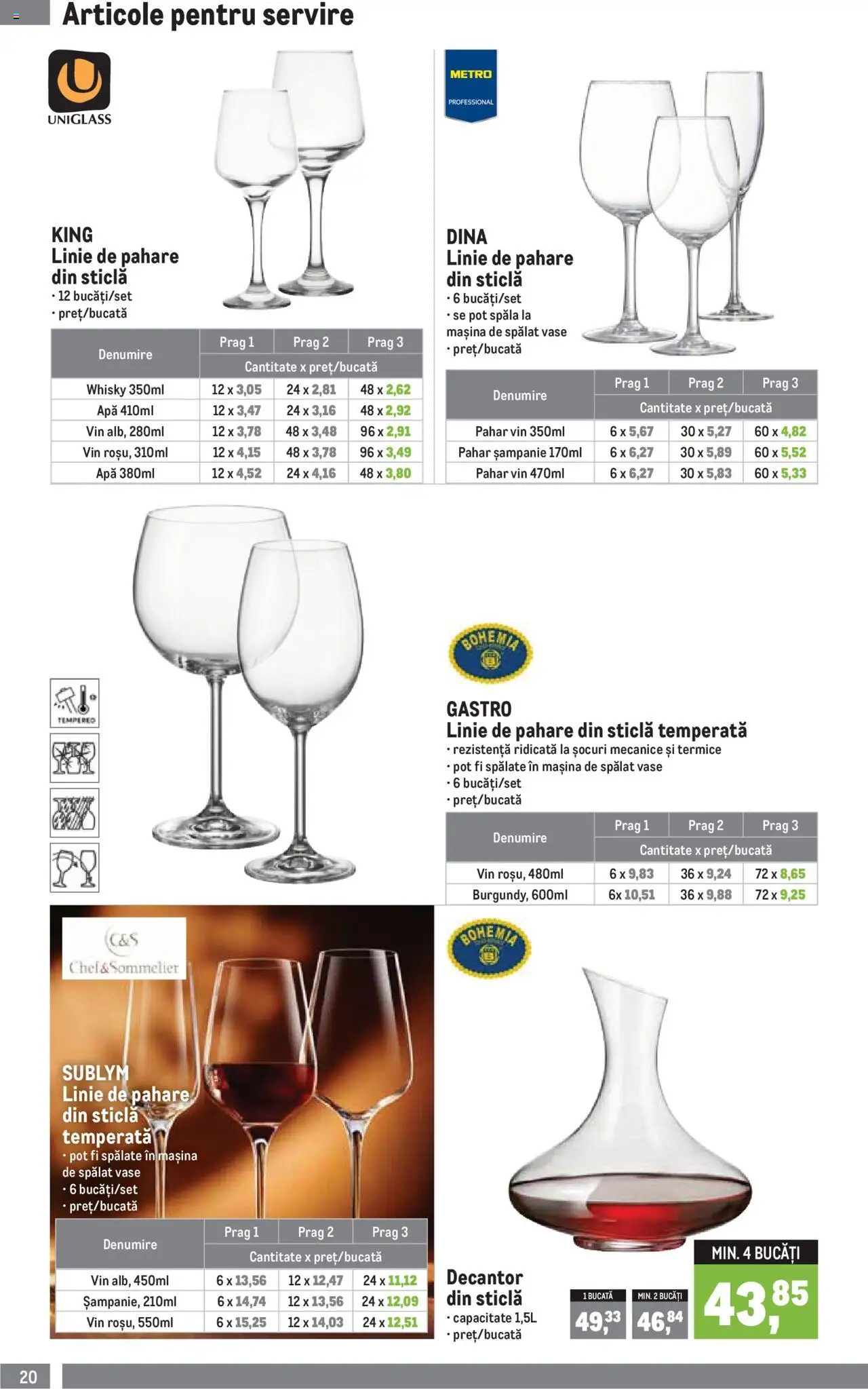 Noul catalog Metro – valabil de la 01.10.2025 | Pagină: 20 | Produse: Mașină De Spălat, Mașină De Spălat Vase, Pahare, Vin