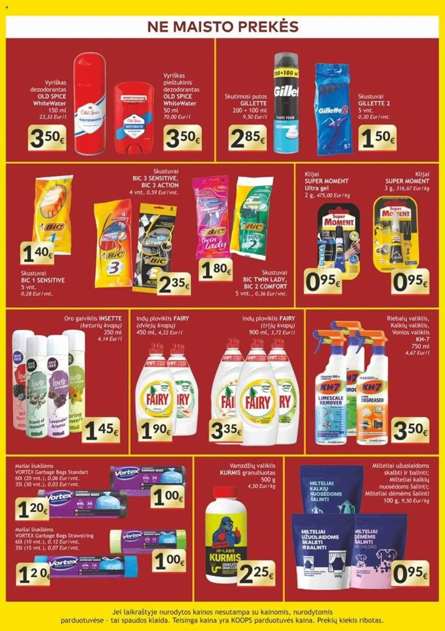 Koops akcijos nuo 26.01.2026 | Puslapis: 11 | Prekių: Skutimosi putos, Dezodorantas, Ploviklis, Indų ploviklis