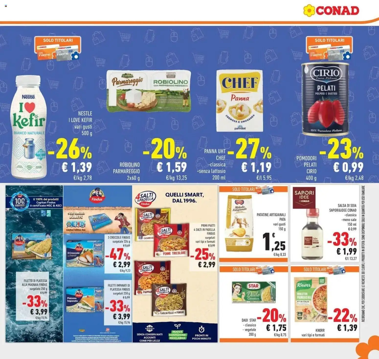 Volantino Conad del 25.02.2026 | Pagina: 25 | Prodotti: Salsa, Pomodoro, Funghi, Parmigiano