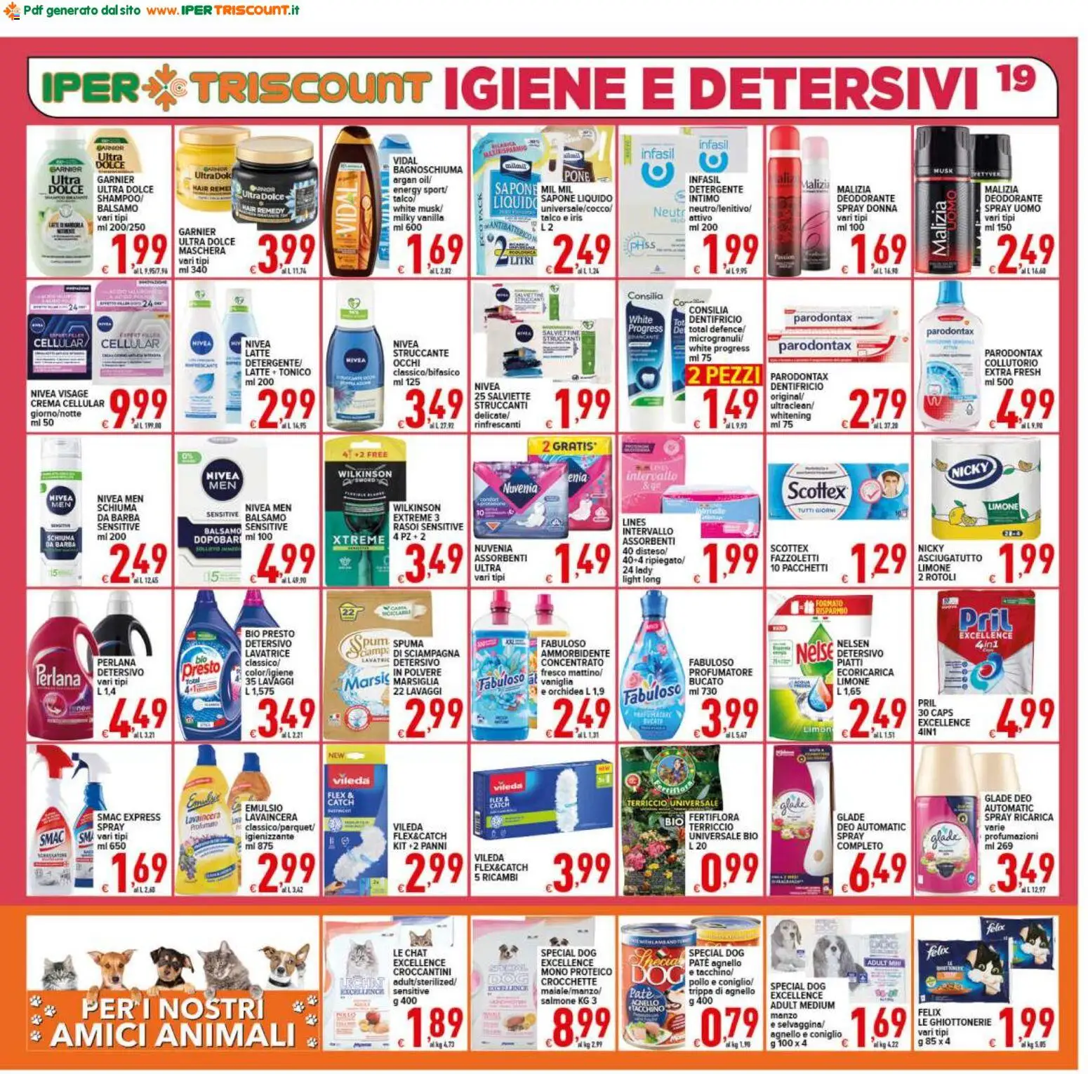 Volantino Ipertriscount del 07.04.2026 | Pagina: 19 | Prodotti: Struccante, Sapone, Salmone, Fazzoletti