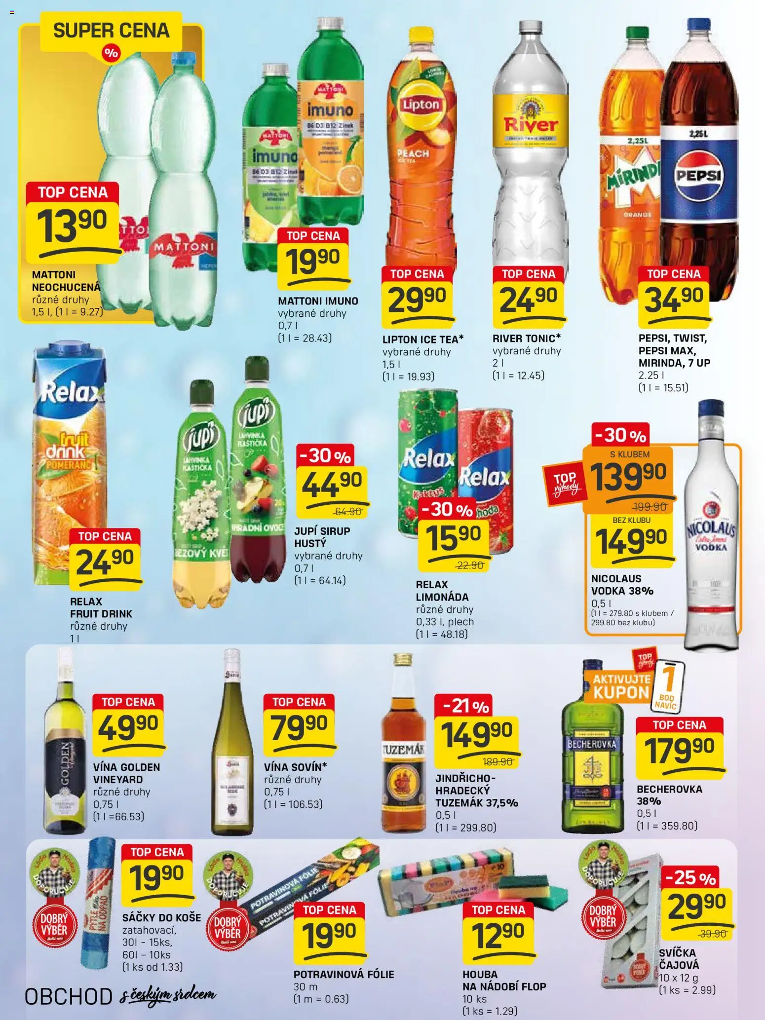 Flop leták - FlopTop od 07.01.2026 | Strana: 14 | Produkty: Limonáda, Pepsi, Svíčka, Becherovka