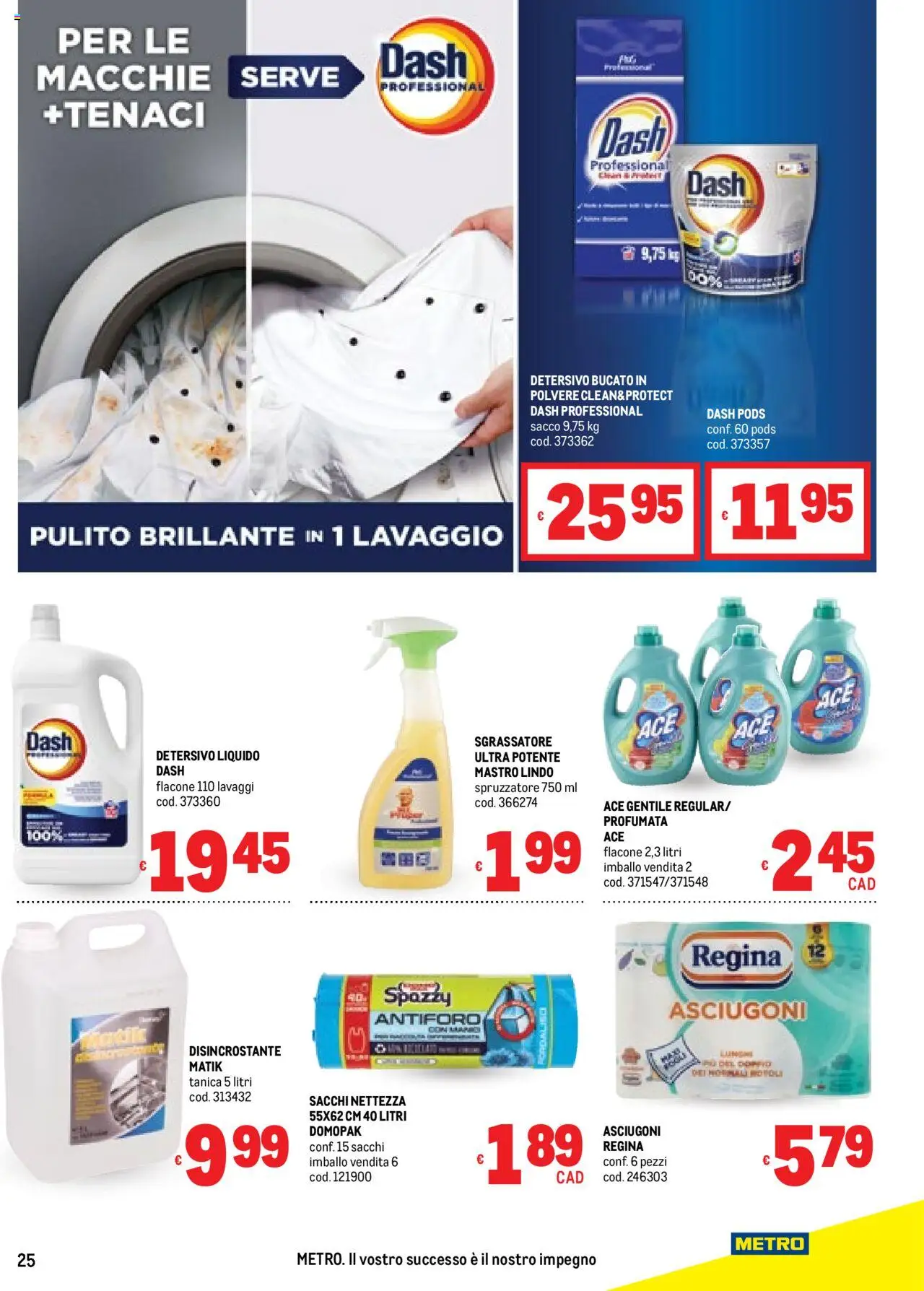 Volantino Metro del 25.09.2025 | Pagina: 25 | Prodotti: Sgrassatore, Tanica