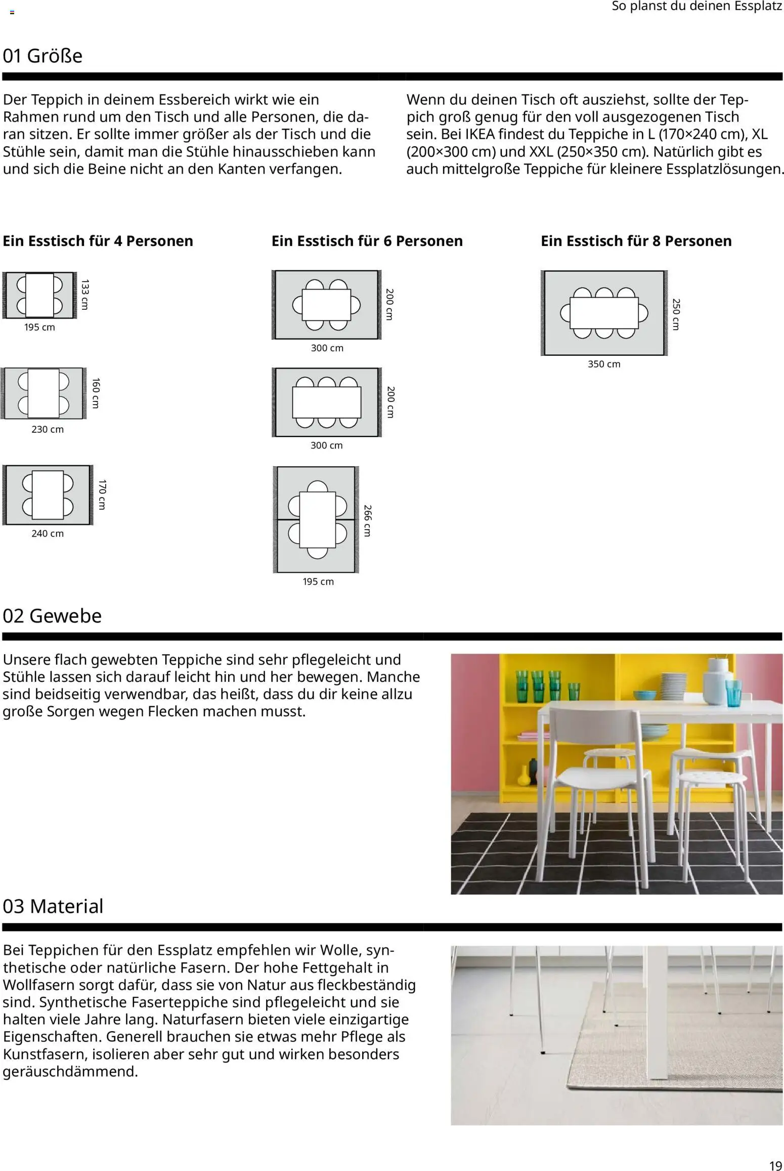 Ikea Essplatz – gültig ab 02.01.2026 | Seite: 19 | Produkte: Esstisch, Tisch, Teppich