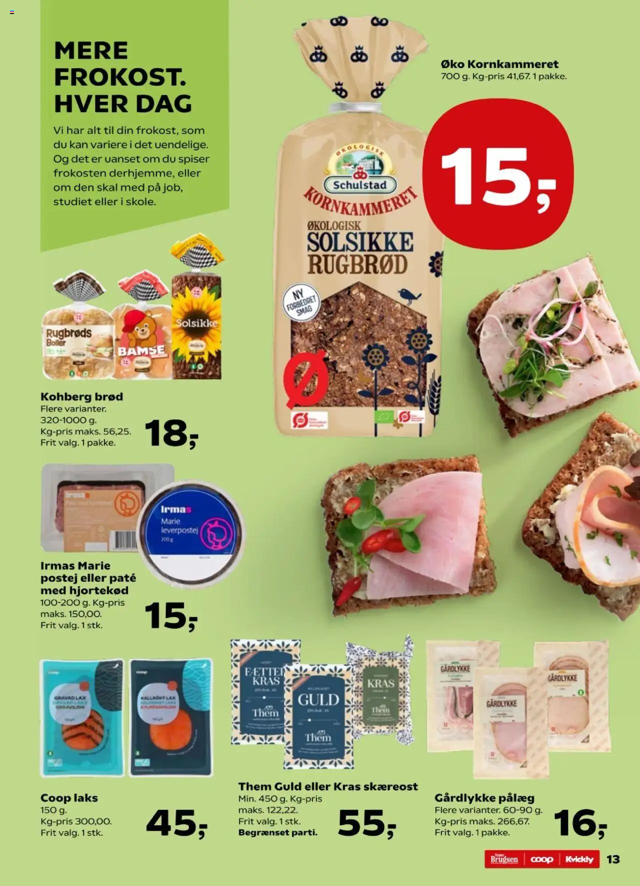 Kvickly tilbudsavis – gyldig fra 12.09.2025 | Side: 14 | Produkter: Paté, Pålæg, Leverpostej, Søm