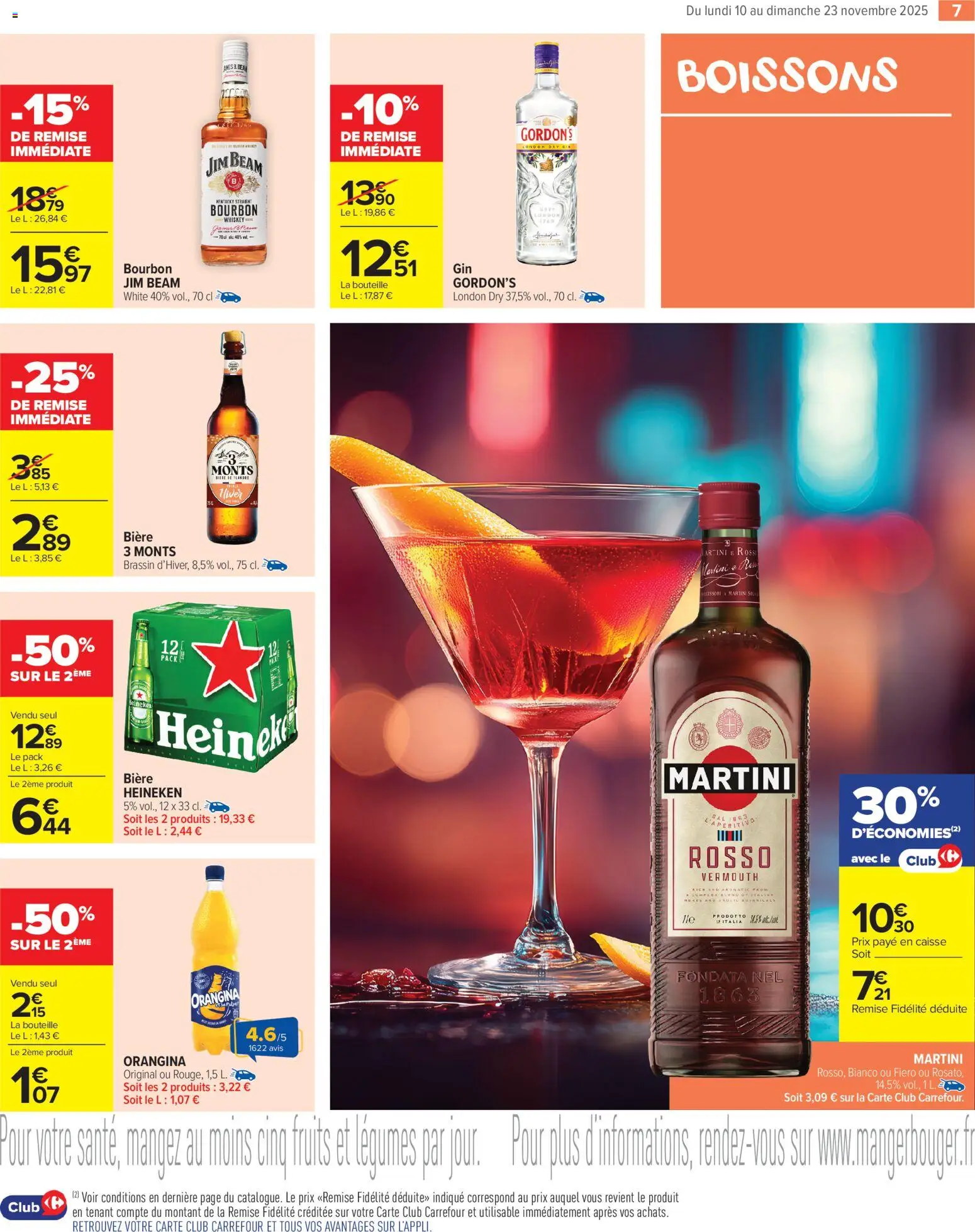 {H1} | Page: 9 | Produits: Orangina, Martini, Bière, Heineken