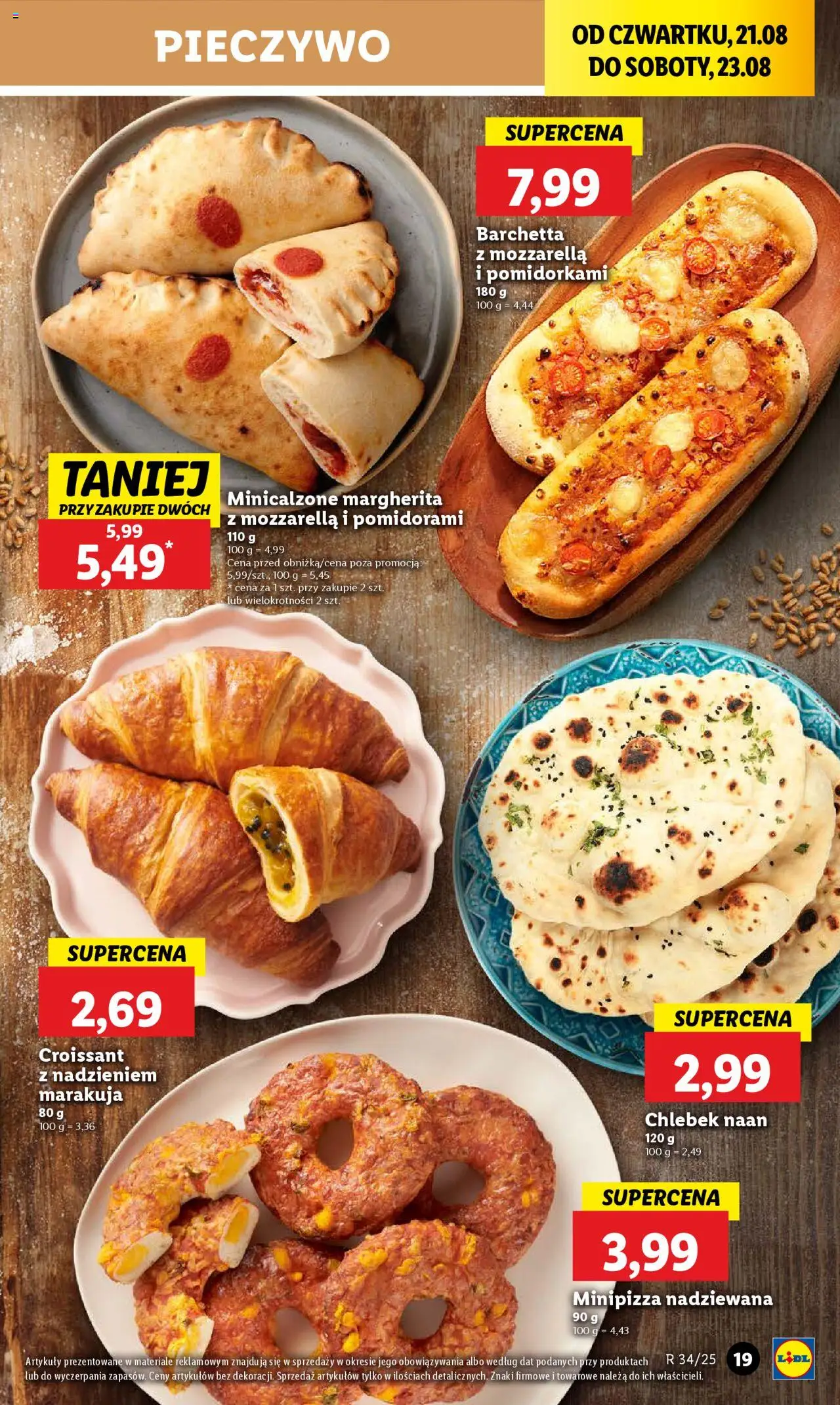 Lidl Gazetka od 21.08.2025 | Strona: 23 | Produkty: Pieczywo, Mozzarella