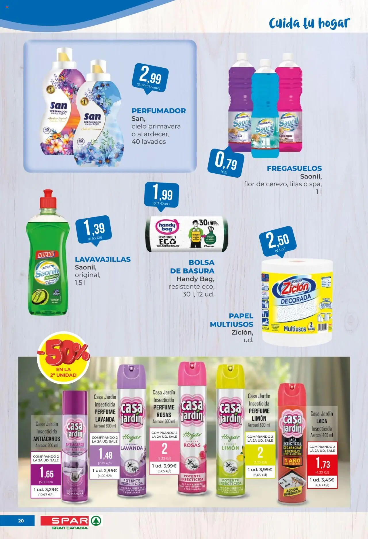Spar folleto │ válido desde el 08.08.2025 | Página: 20 | Productos: Perfume, Ropa, Bolsa, Lavavajillas