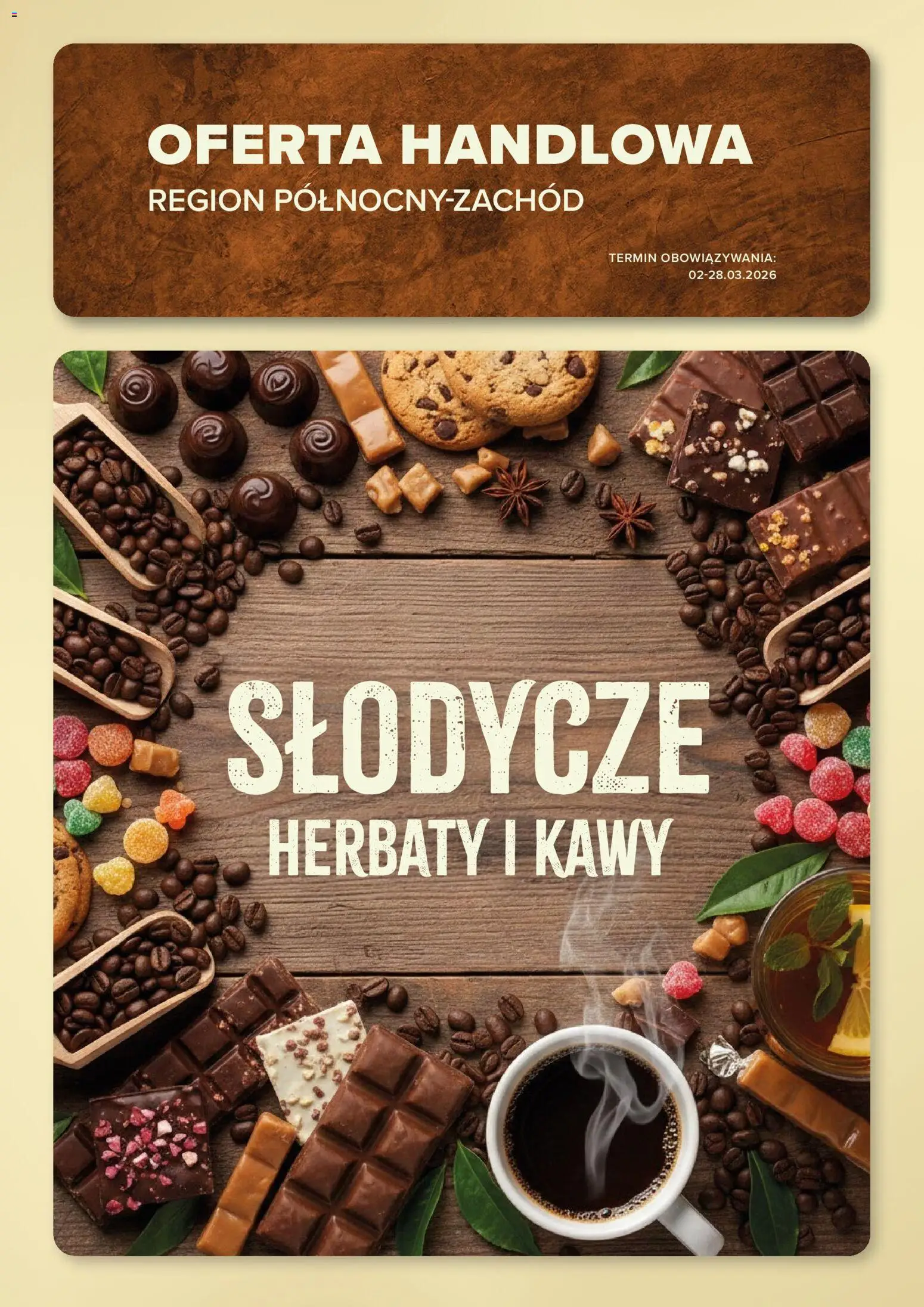 Eurocash gazetka - Słodycze, kawy, herbaty od 02.03.2026 | Strona: 1 | Produkty: Słodycze