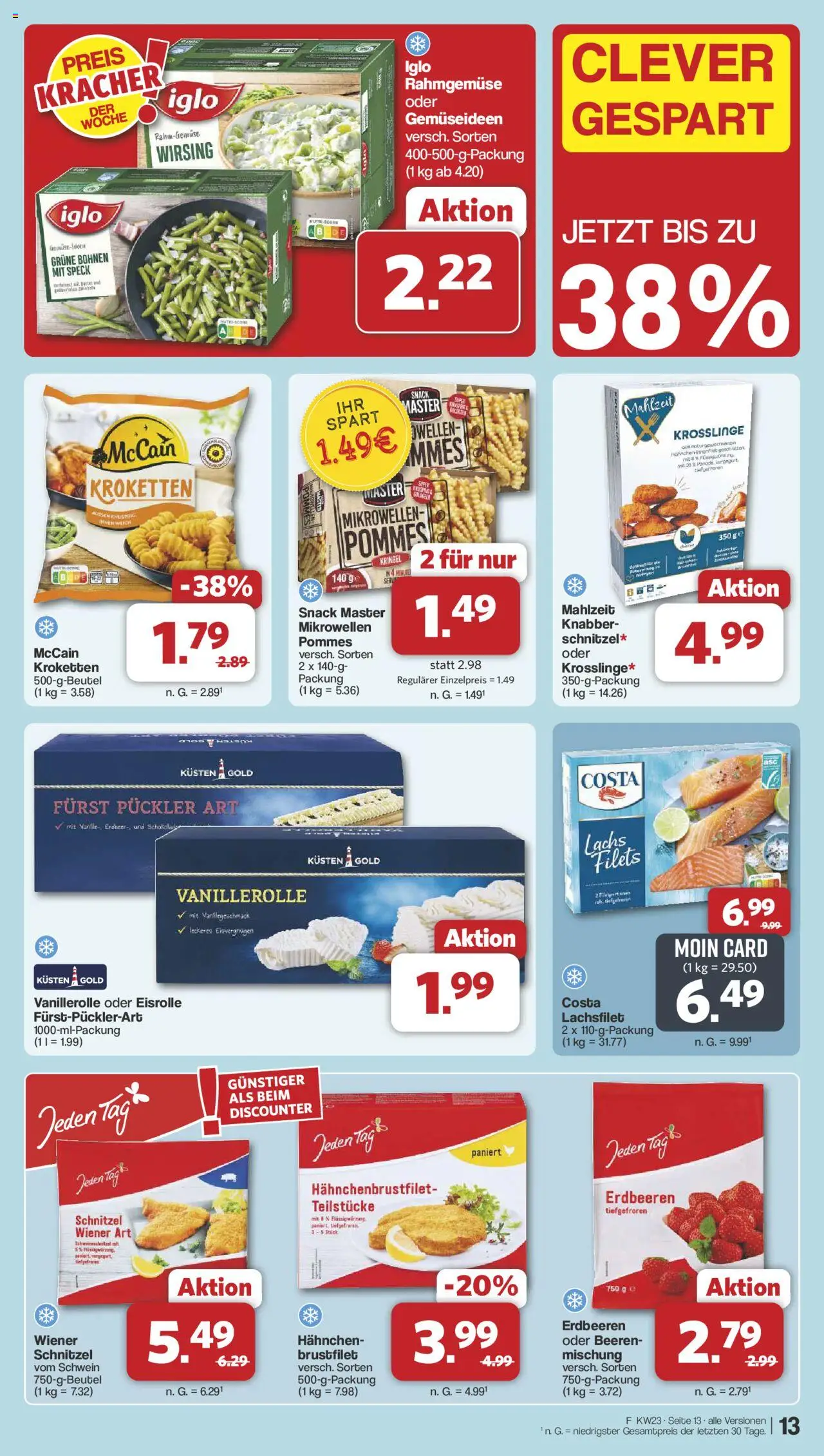 Famila Nordwest Prospekt 	 - gültig ab dem 02.06.2025 | Seite: 15 | Produkte: Iglo, Pommes, Schnitzel, Erdbeeren