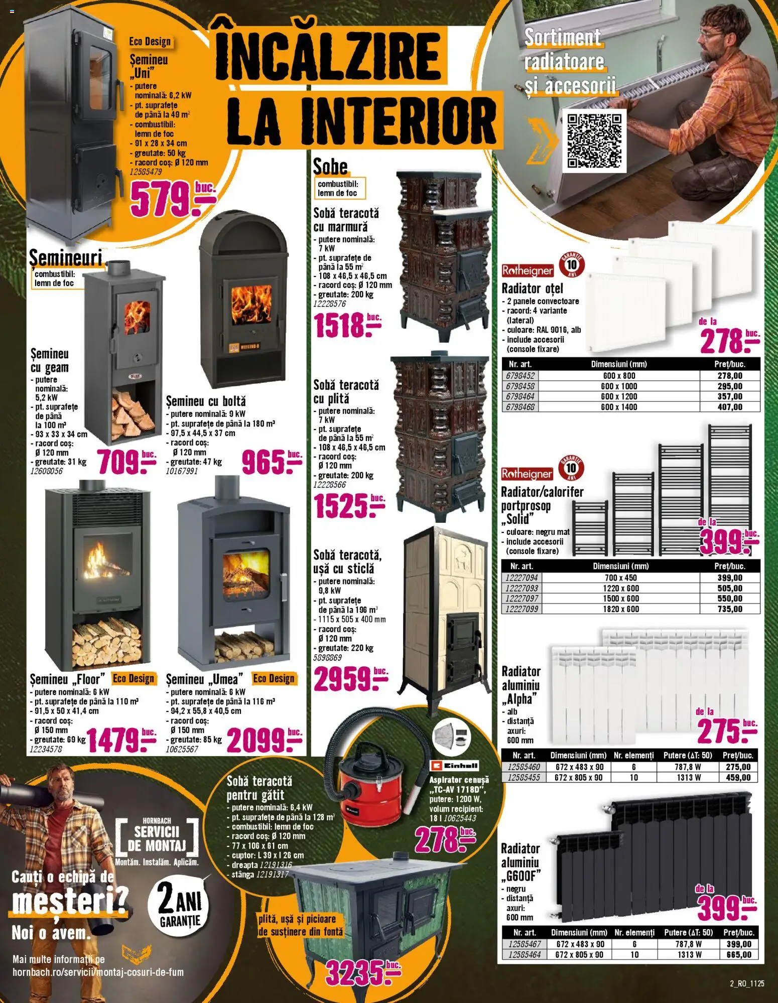 Noul catalog Hornbach – valabil de la 03.11.2025 | Pagină: 2 | Produse: Cuptor, Sobă, Coș, Ușă