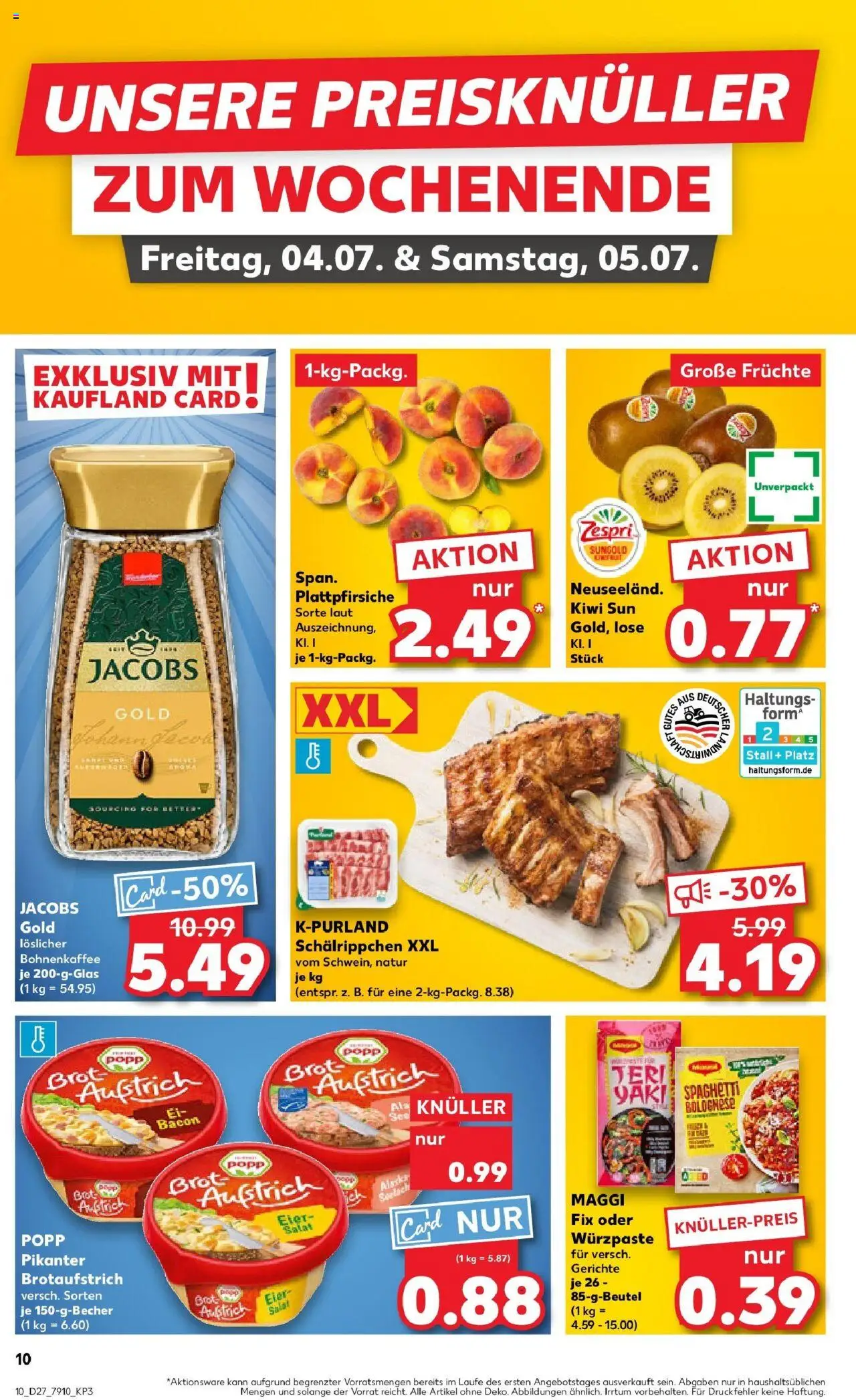 Kaufland prospekt Nürnberg	 - gültig ab dem 03.07.2025 | Seite: 10 | Produkte: Maggi, Maggi fix, Brot, Salat