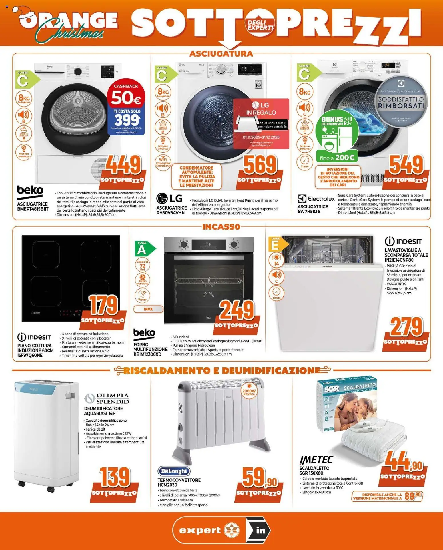 Volantino Ipercoop del 12.12.2025 | Pagina: 7 | Prodotti: Ripiano, Deumidificatore, Lavatrice, Tanica