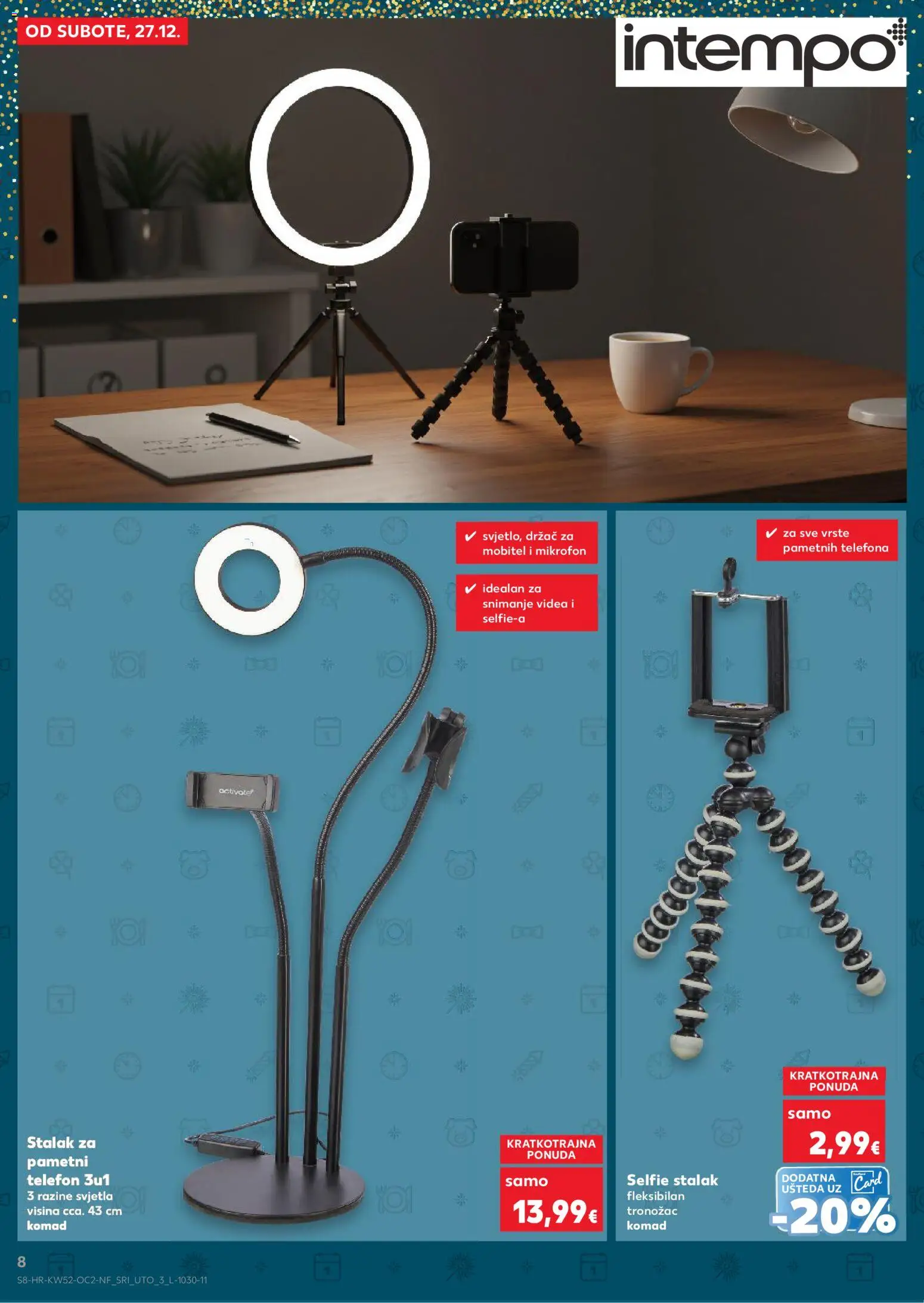 Kaufland katalog | vrijedi od 27.12.2025 | Stranica: 8 | Proizvodi: Telefon, Mikrofon