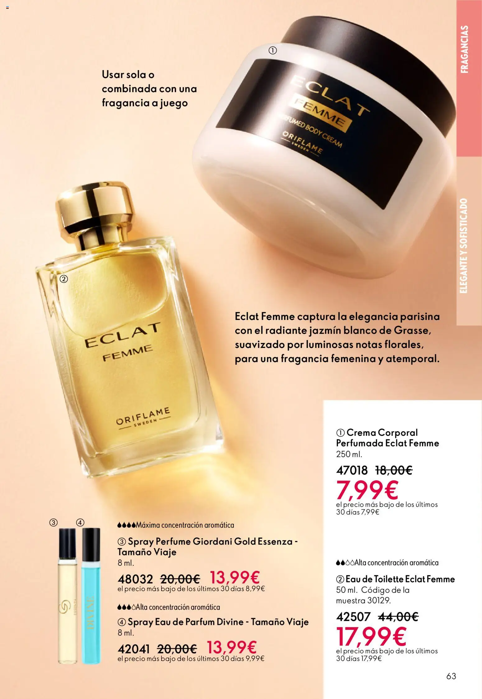 Oriflame - Catálogo Campaña 1 │ válido desde el 31.12.2025 | Página: 63 | Productos: Perfume, Fragancia, Body, Eau de parfum
