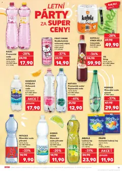 Kaufland leták - Praha 4 od 23.07.2025 | Strana: 19 | Produkty: Hanácká kyselka, Yo sirup, Sirup YO, Vinea