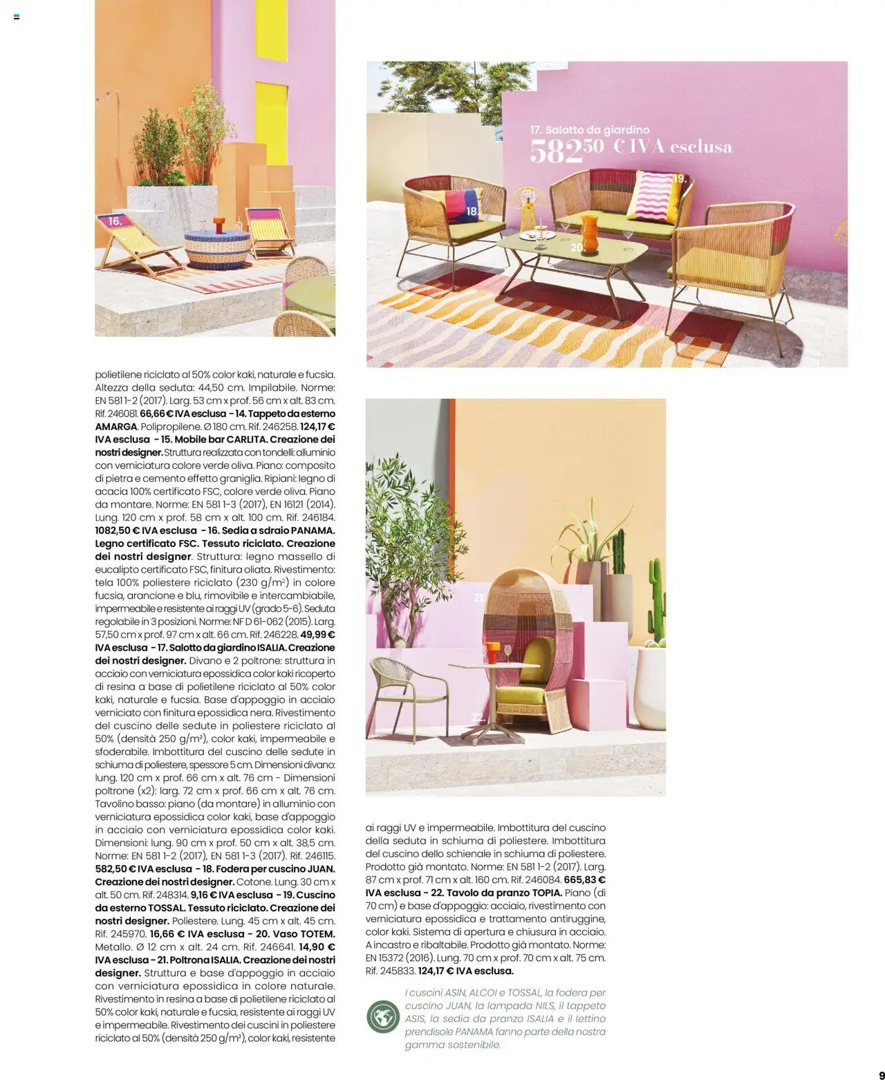 Volantino Maisons du Monde del 14.04.2025 | Pagina: 9 | Prodotti: Tavolino, Lettino, Alluminio, Cuscino