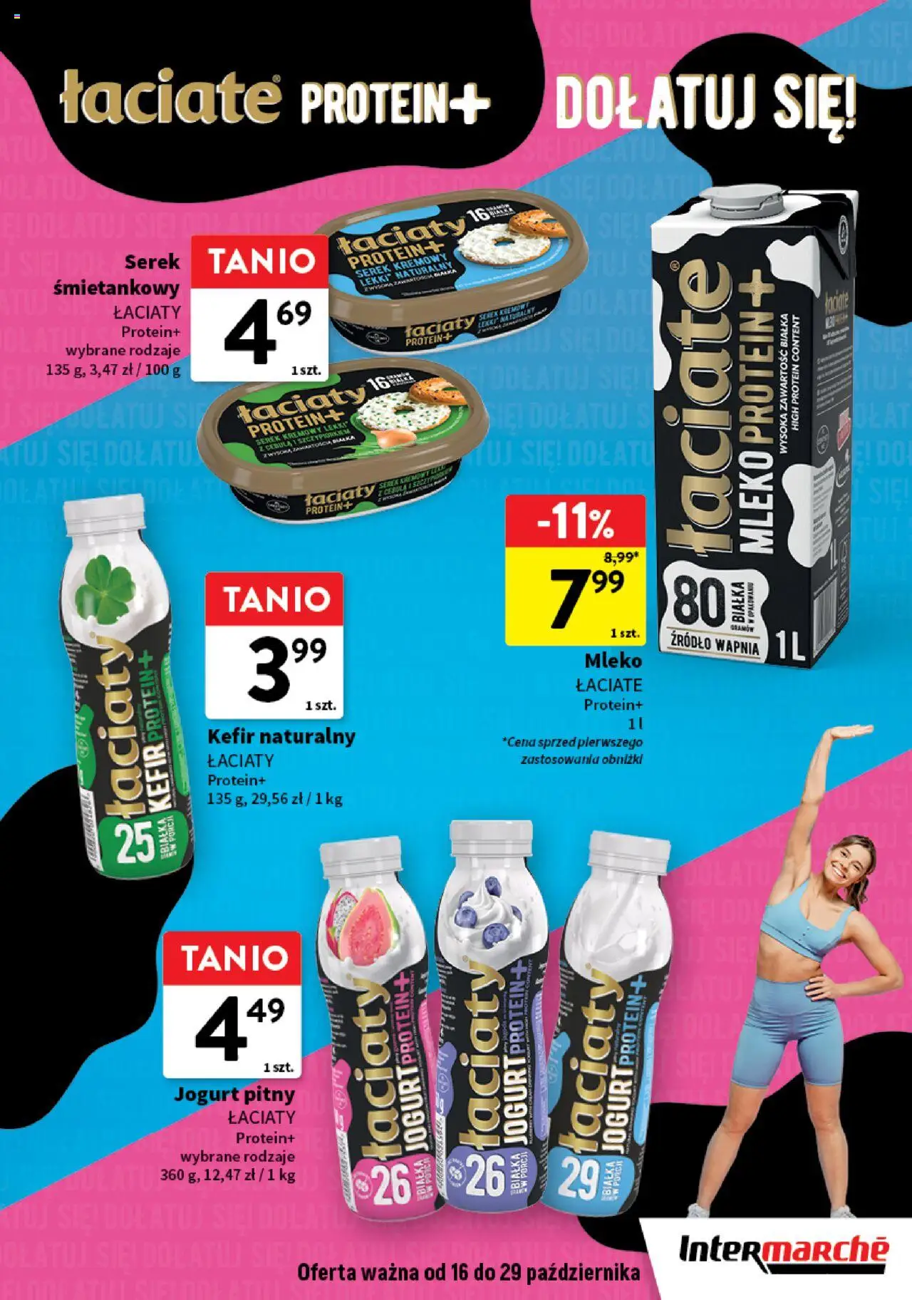Intermarche Gazetka - Supermarki w supercenach od 16.10.2025 | Strona: 15 | Produkty: Kefir, Jogurt pitny, Kefir naturalny, Jogurt