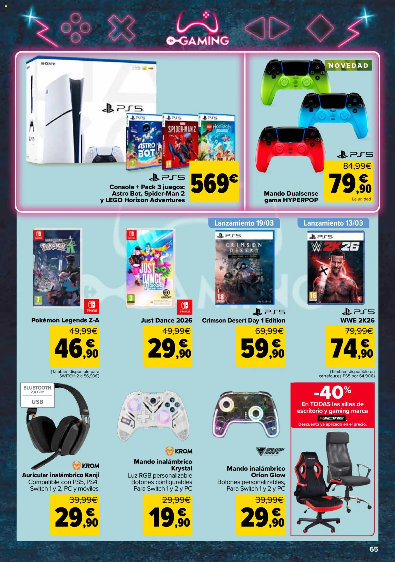 Carrefour folleto │ válido desde el 12.03.2026 | Página: 75 | Productos: Consola, PC