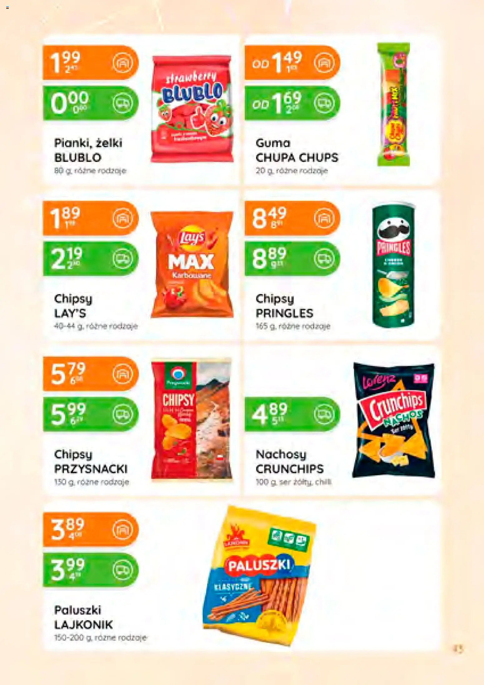 Eurocash Gazetka od 08.01.2026 | Strona: 43 | Produkty: Chipsy, Ser, Żelki, Pringles