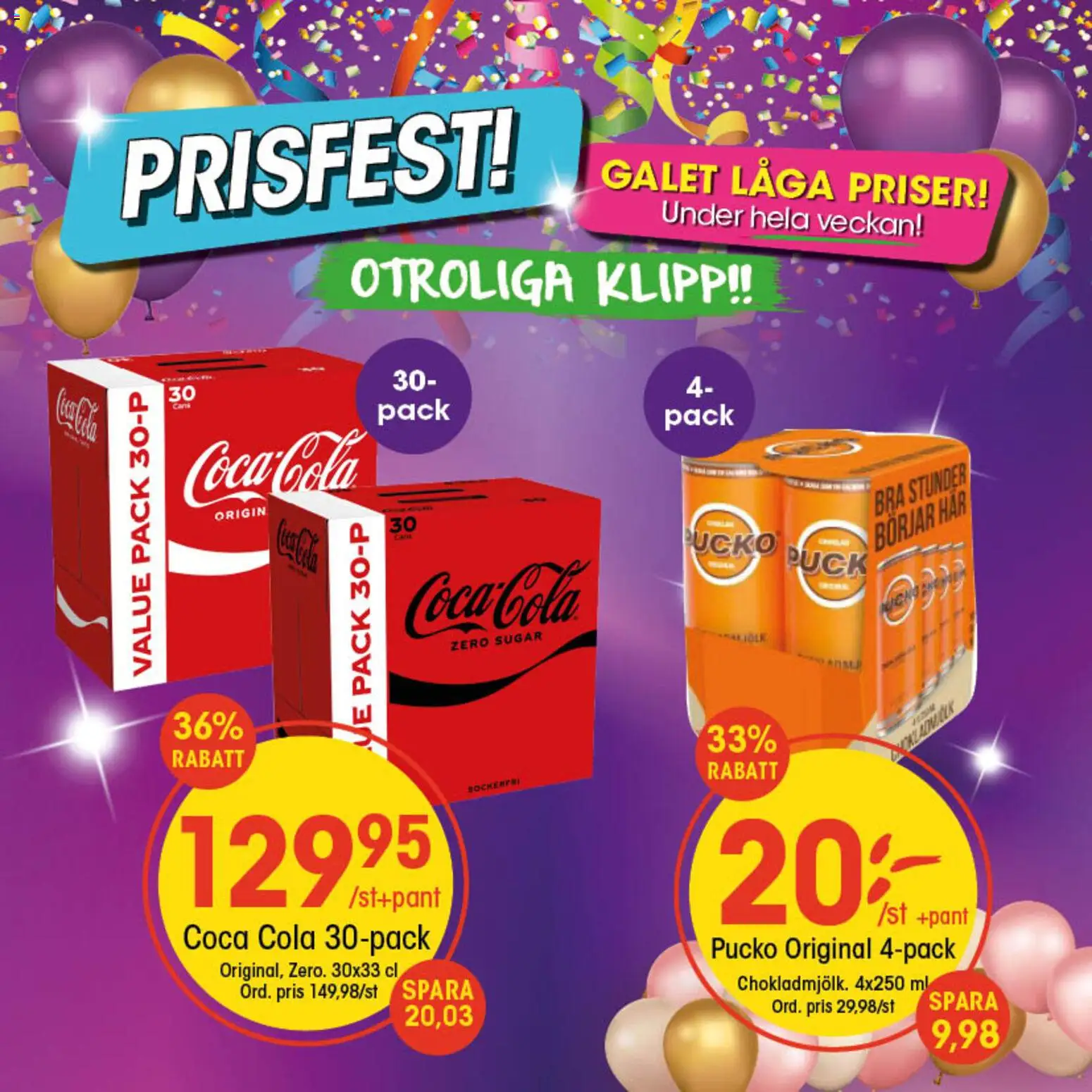 EKO reklamblad aktuell från 14.01.2026 | Sida: 1 | Produkter: Coca cola