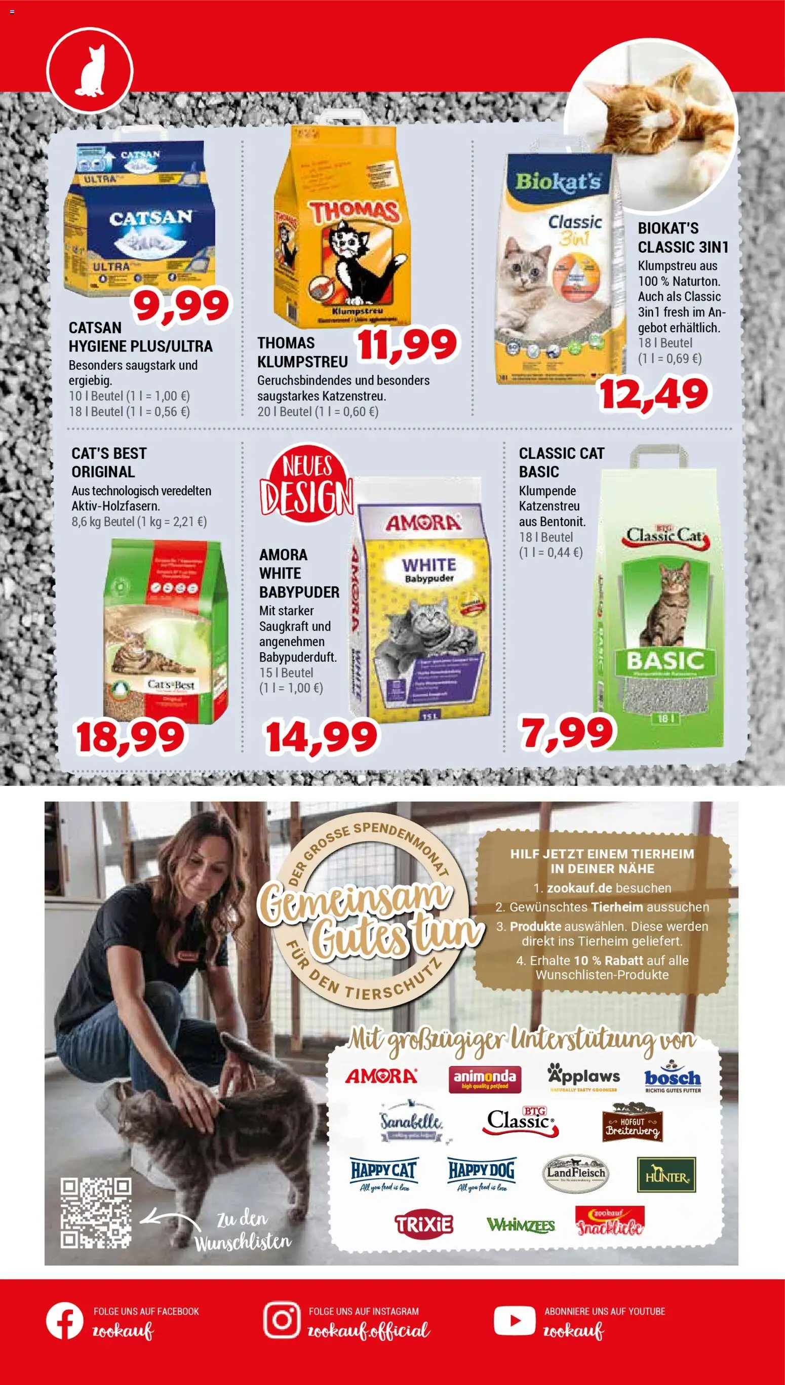 zookauf Prospekt 	 – gültig ab 29.11.2025 | Seite: 12 | Produkte: Catsan, Bosch, Fleisch